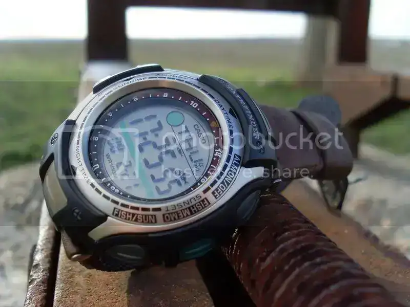 casio pathfinder fishing timer watch