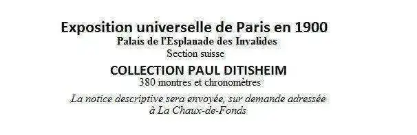 Paul Ditisheim - Aviso antes del 30 de agosto de 1900.webp
