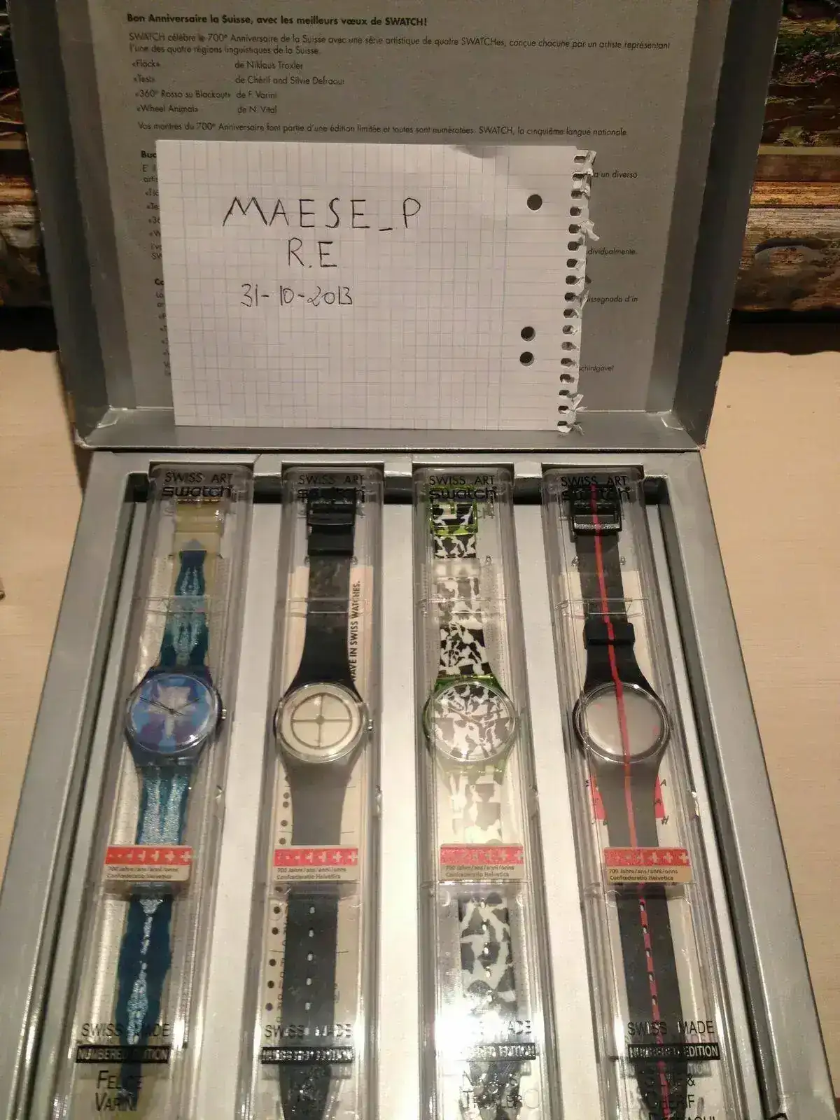 Swatch Edicion LIMITADA Swiss Art 700 Aniversario Relojes Especiales EL foro de relojes