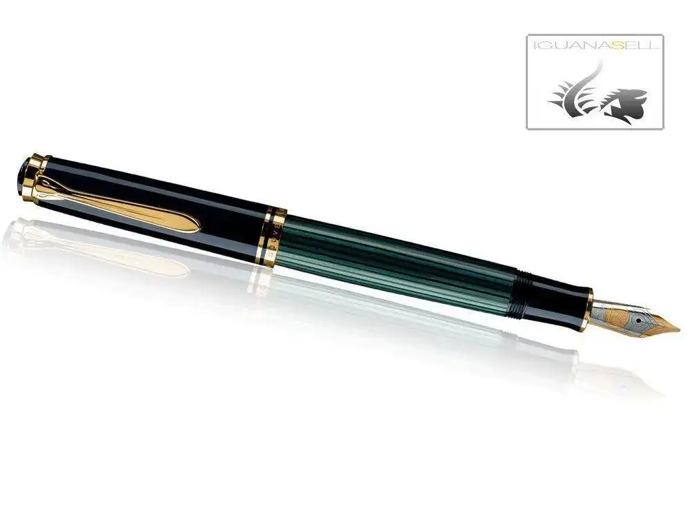 Pelikan-Fountain-Pen-Souveran-M800-Black-Green-1.webp