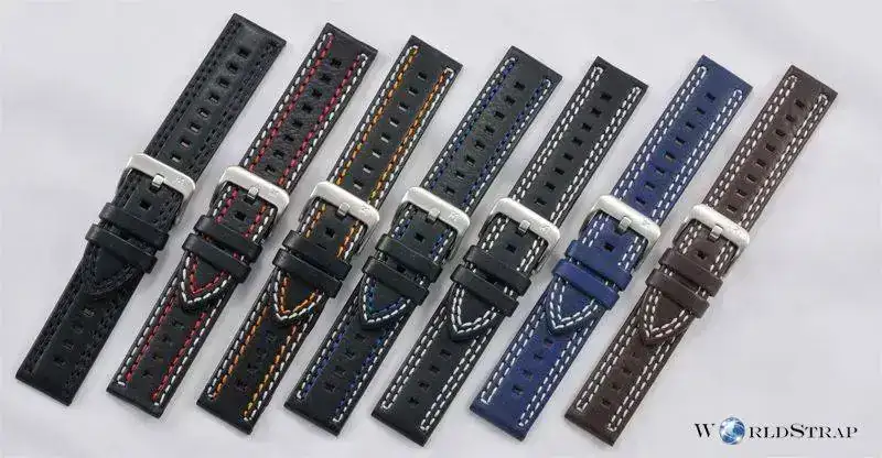 Cinturino Blu Verde Nero Marrone Cinturino Per Orologio In Pelle Scamosciata - Blu, Verde, Nero, Marrone, Larghezze 18-24mm, Con Attacco Rapido Cinturino Sostitutivo Per Orologi Da Polso - Foto 10