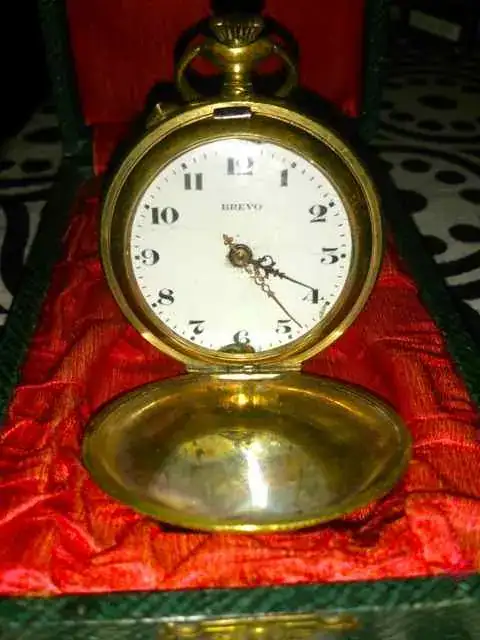 Reloj de bolsillo marca Brevo (Barcelona). Luneta.webp