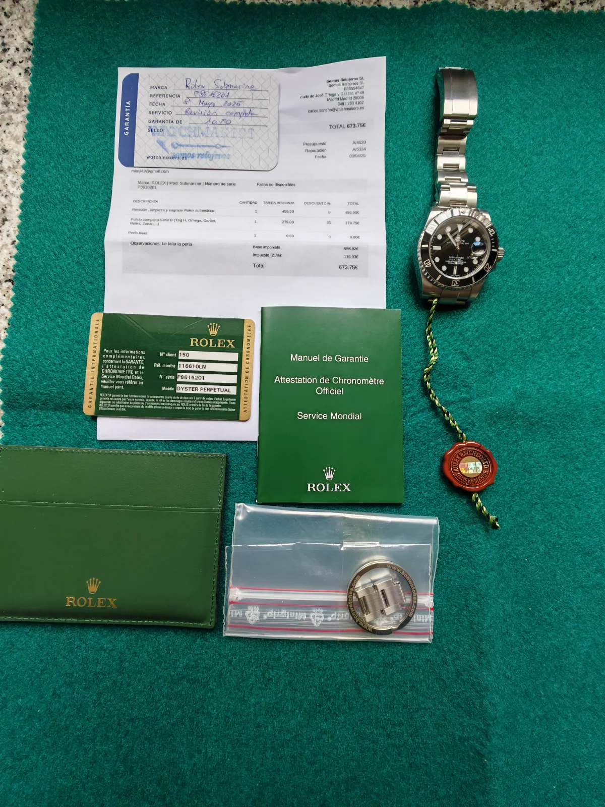 rolex 13 documentacion y mantenimiento.webp