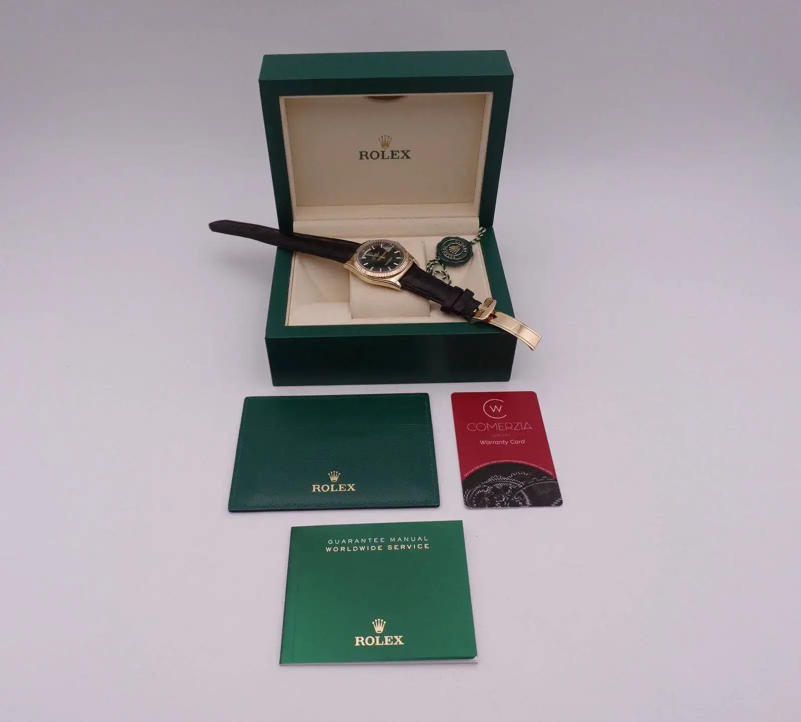 Rolex Day Date Gold 118138 Gold Green 04713.webp