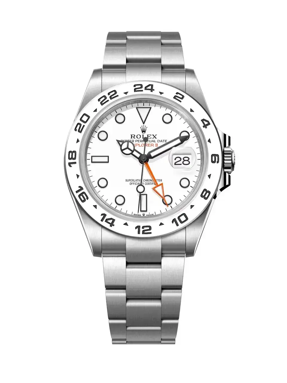 Predicción del bisel de cerámica blanca Rolex Explorer
