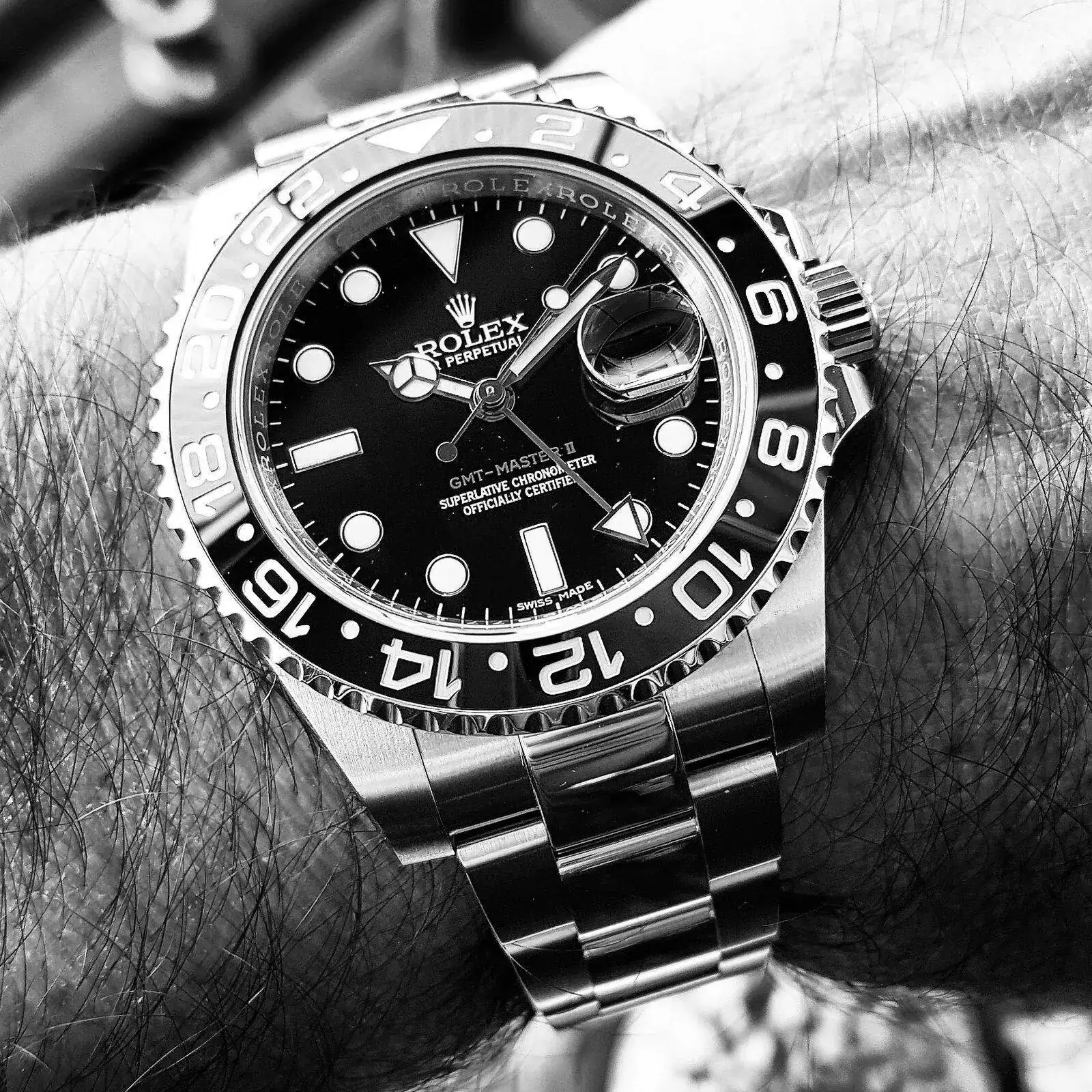 Rolex GMT Master II 40mm Ref 116710LN Cal. 3186 (B&W) (1).webp
