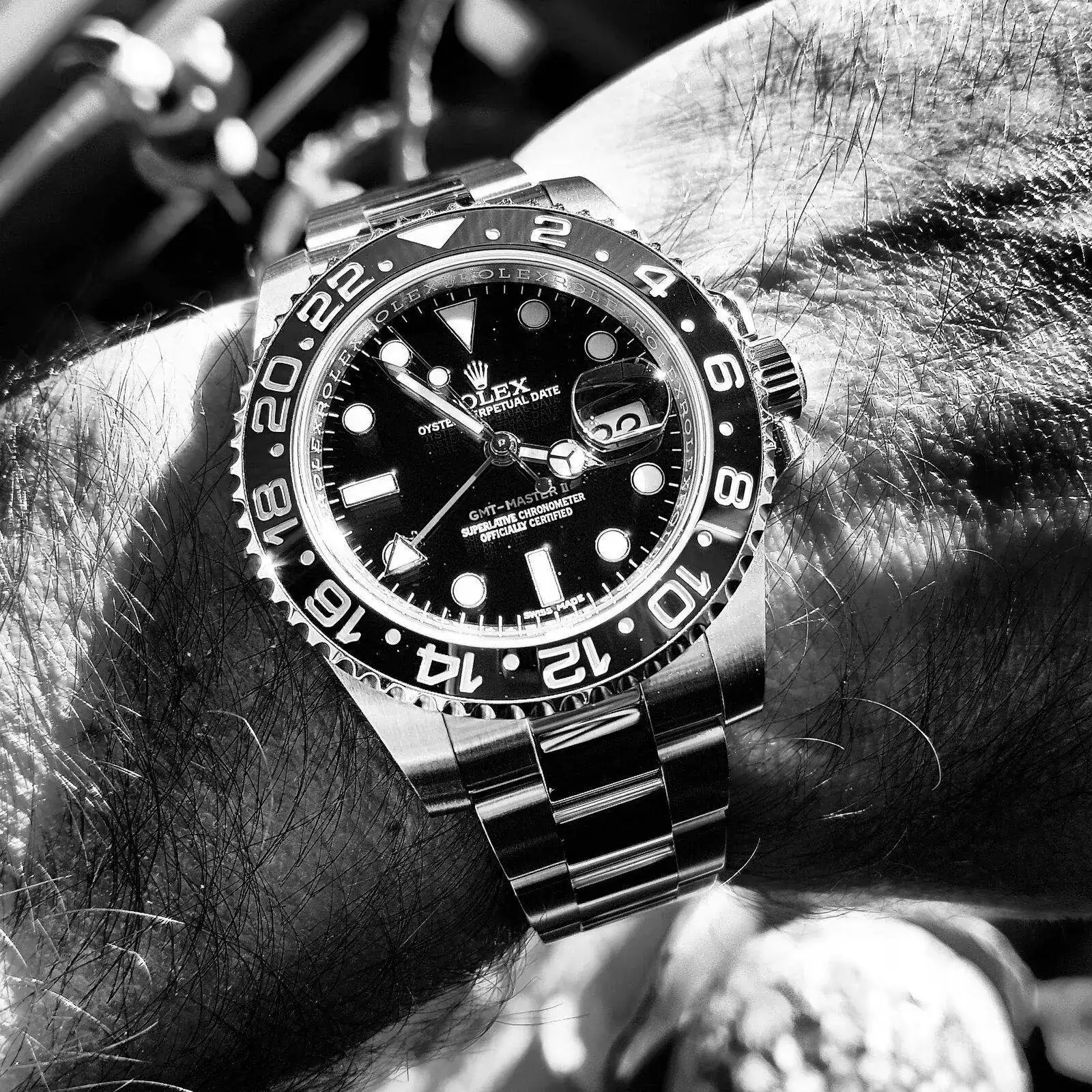 Rolex GMT Master II 40mm Ref 116710LN Cal. 3186 (B&W) (1).webp