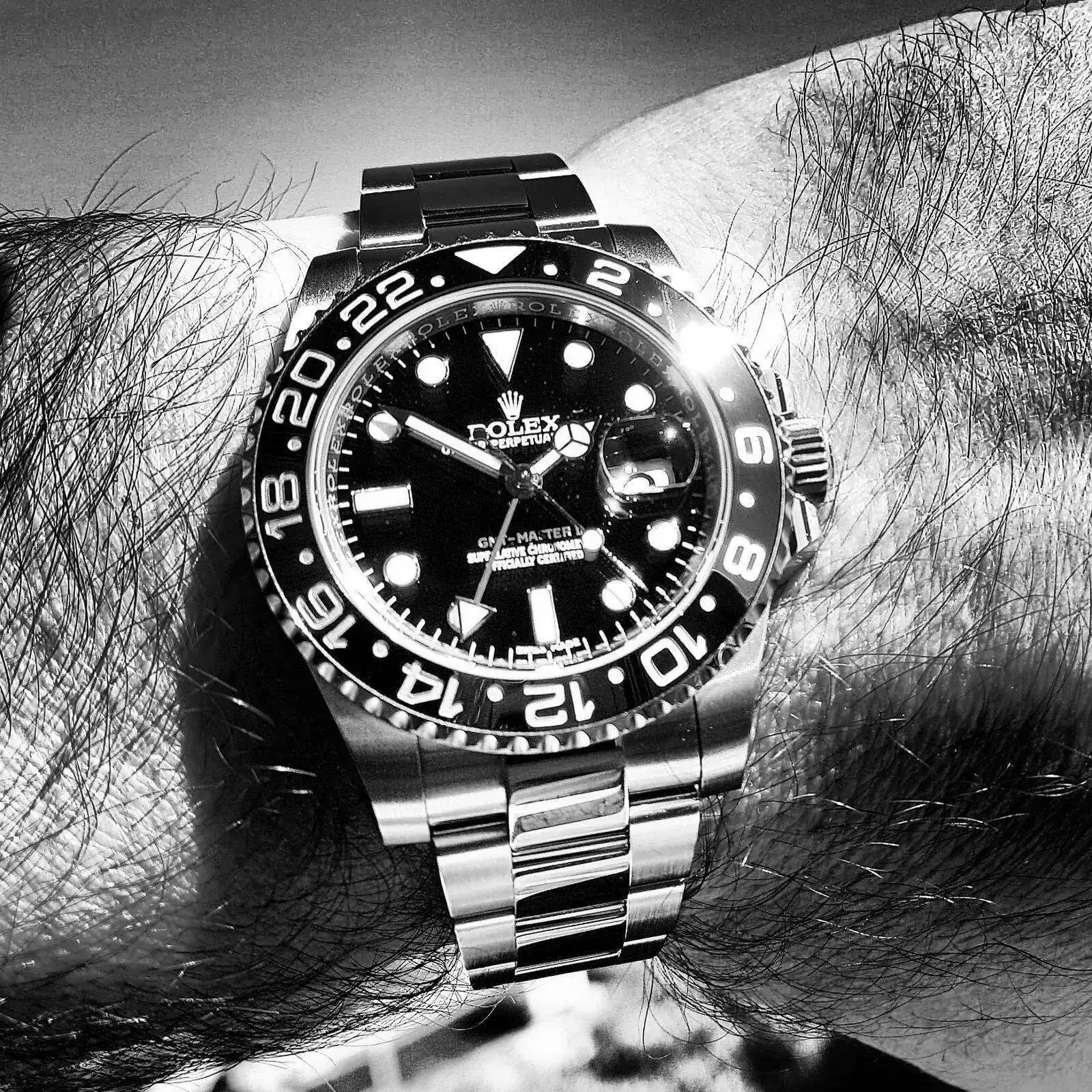 Rolex GMT Master II 40mm Ref 116710LN Cal. 3186 (B&W)(2).webp