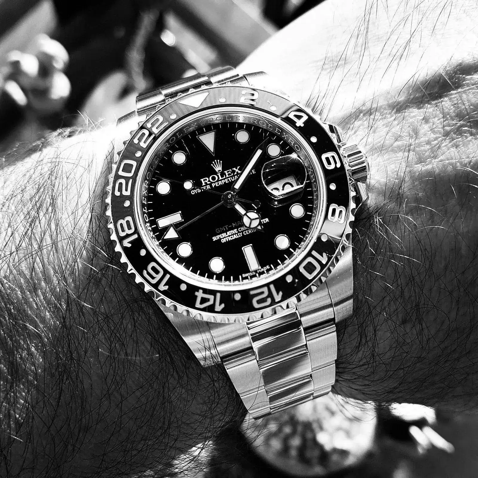 Rolex GMT Master II 40mm Ref 116710LN Cal. 3186 (B&W).webp