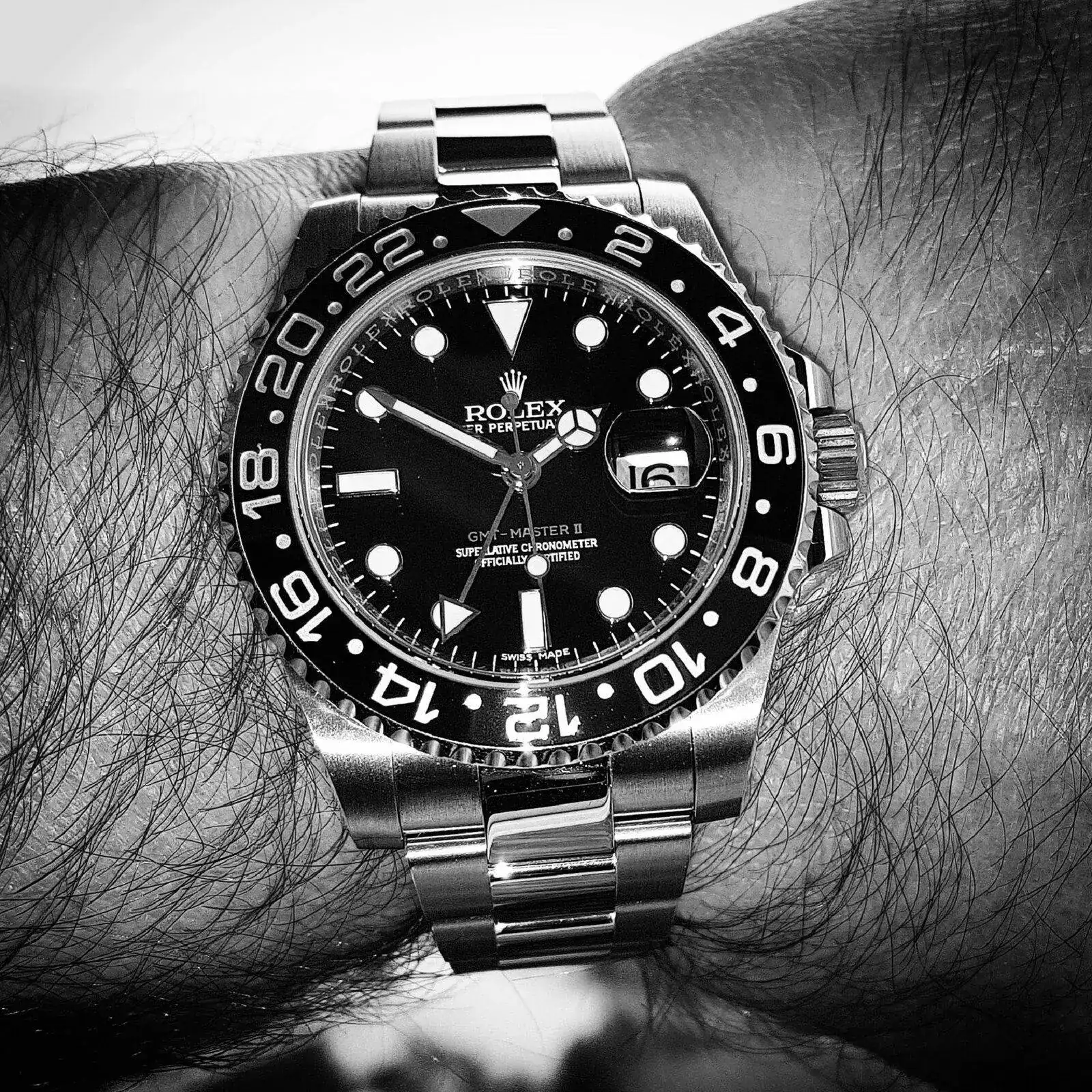 Rolex GMT Master II 40mm Ref 116710LN Cal. 3186 (B&W).webp