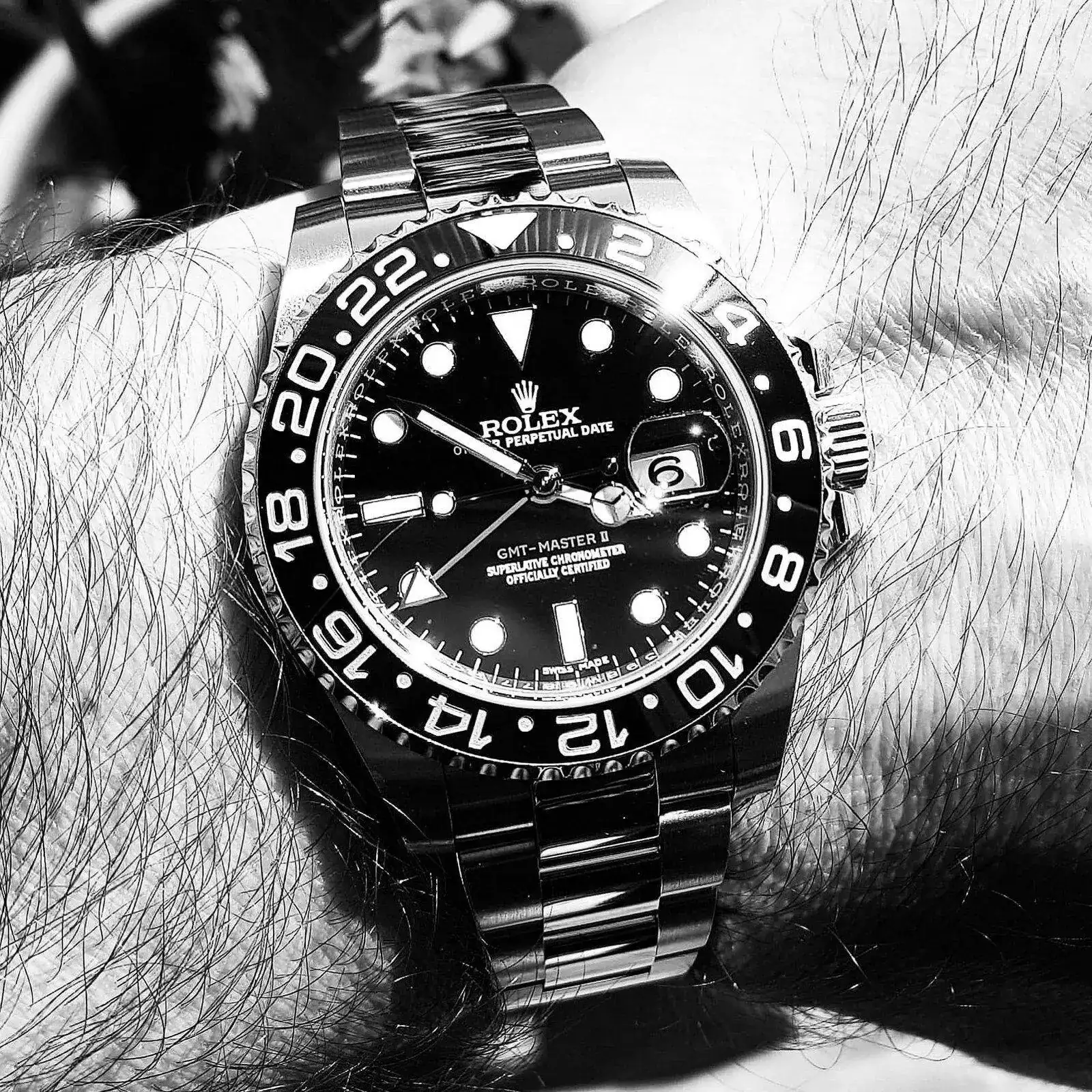 Rolex GMT Master II 40mm Ref 116710LN Cal. 3186 (B&W).webp