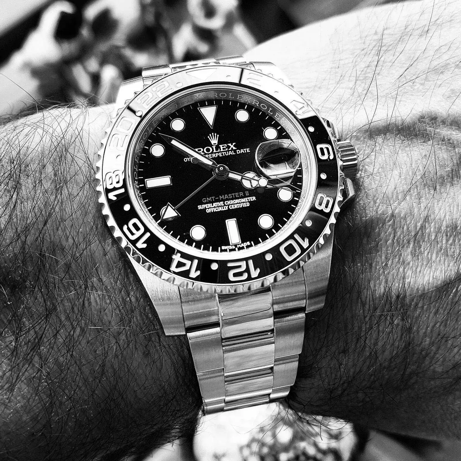 Rolex GMT Master II 40mm Ref 116710LN Cal. 3186 (ByN) (2).webp