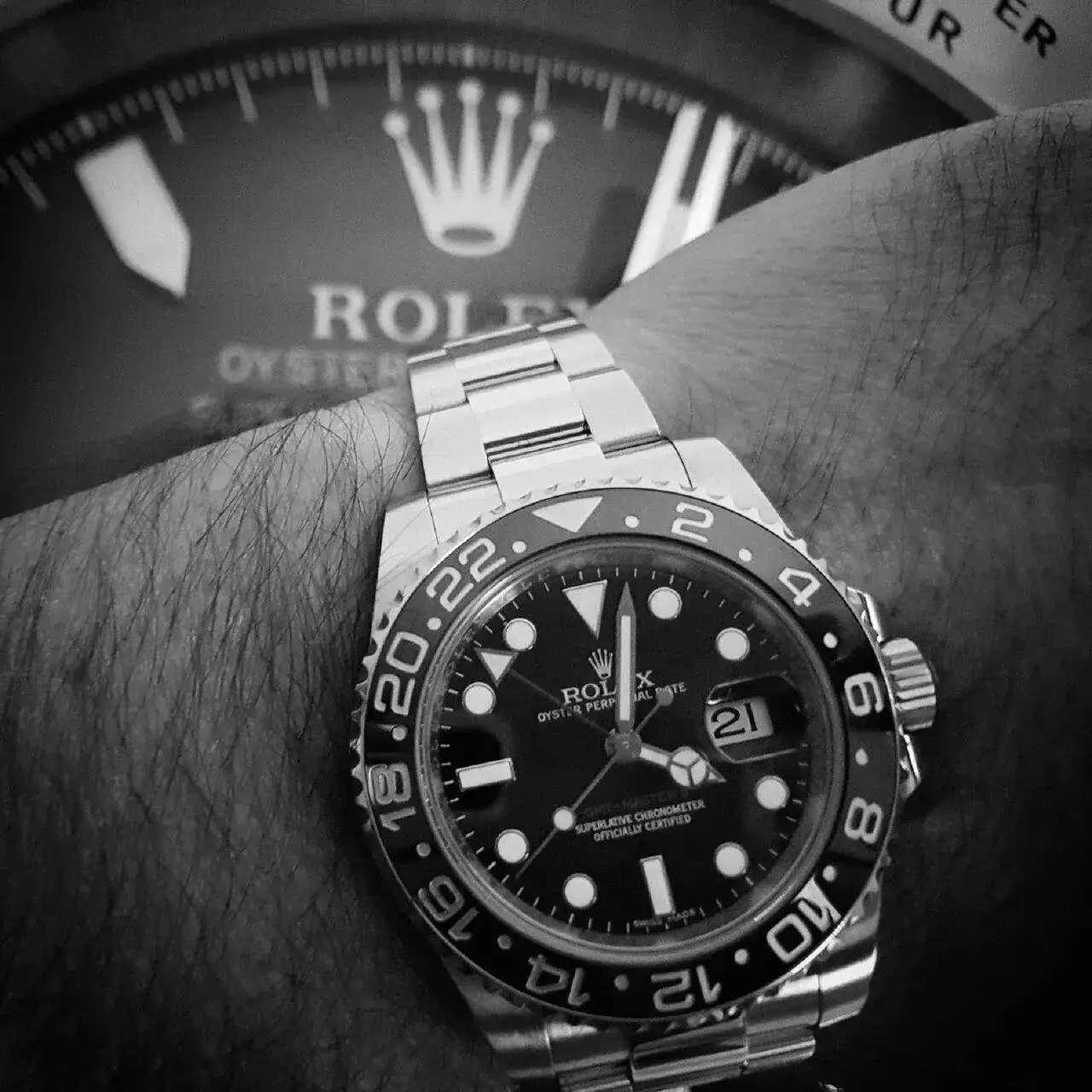 Rolex GMT Master II 40mm Ref 116710LN Cal. 3186 (ByN).webp