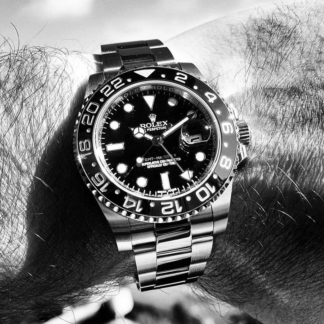 Rolex GMT Master II 40mm Ref 116710LN Cal. 3186 (ByN).webp