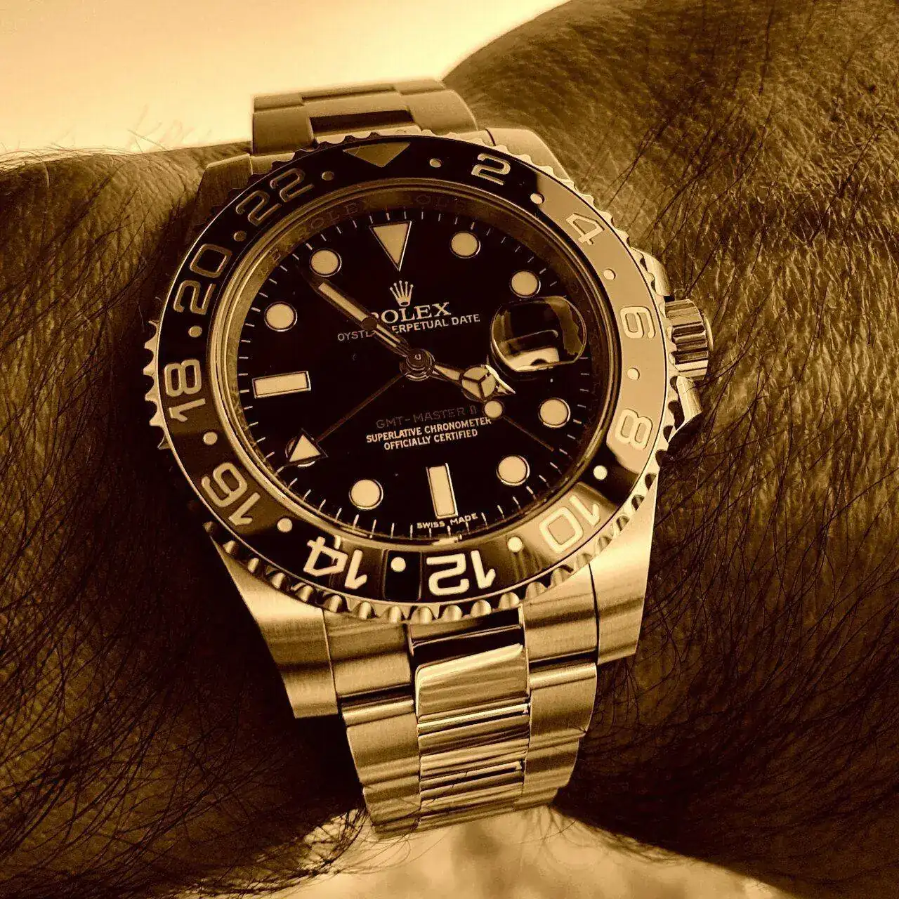 Rolex GMT Master II 40mm Ref 116710LN Cal. 3186 (Sepia).webp