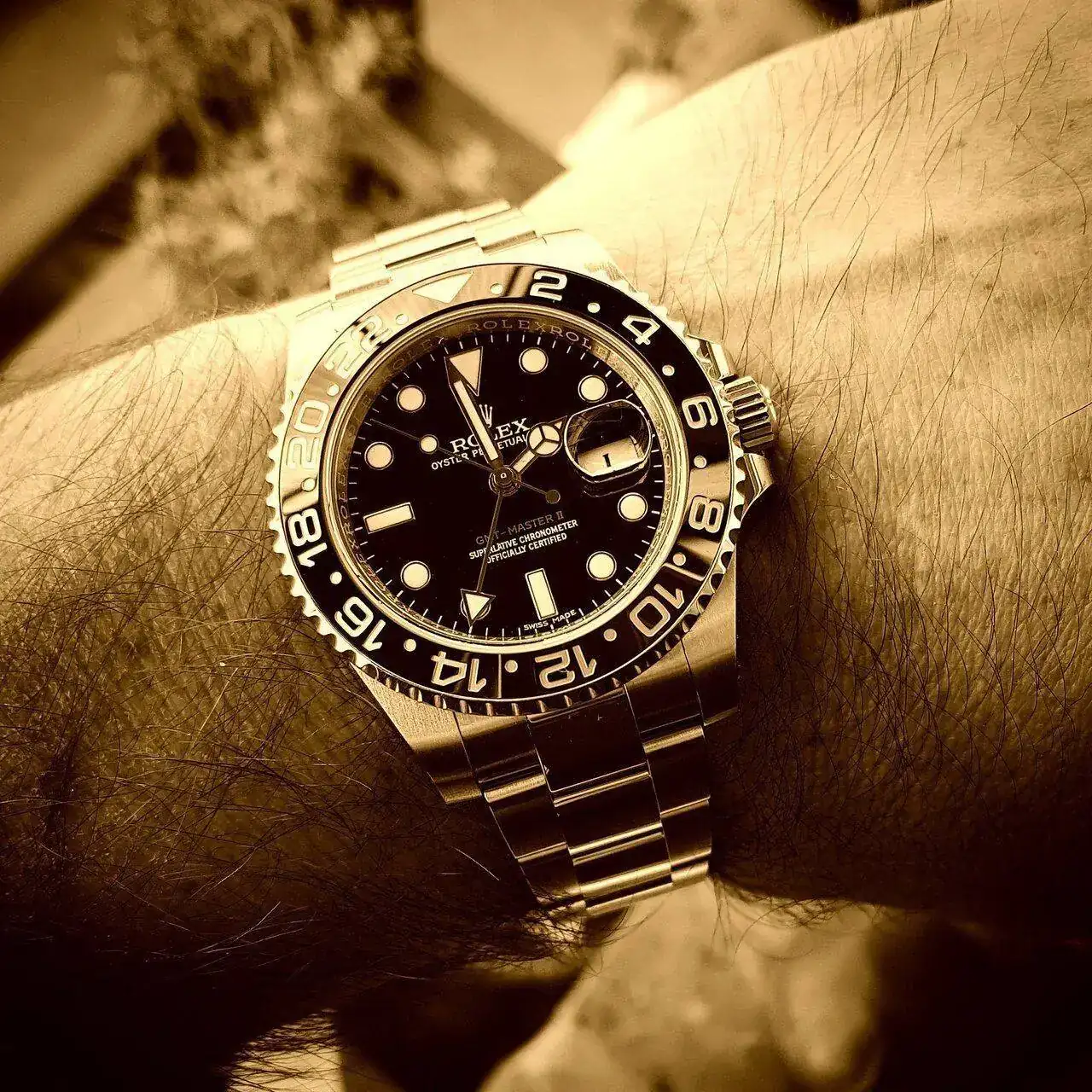 Rolex GMT Master II 40mm Ref 116710LN Cal. 3186 (Sepia).webp