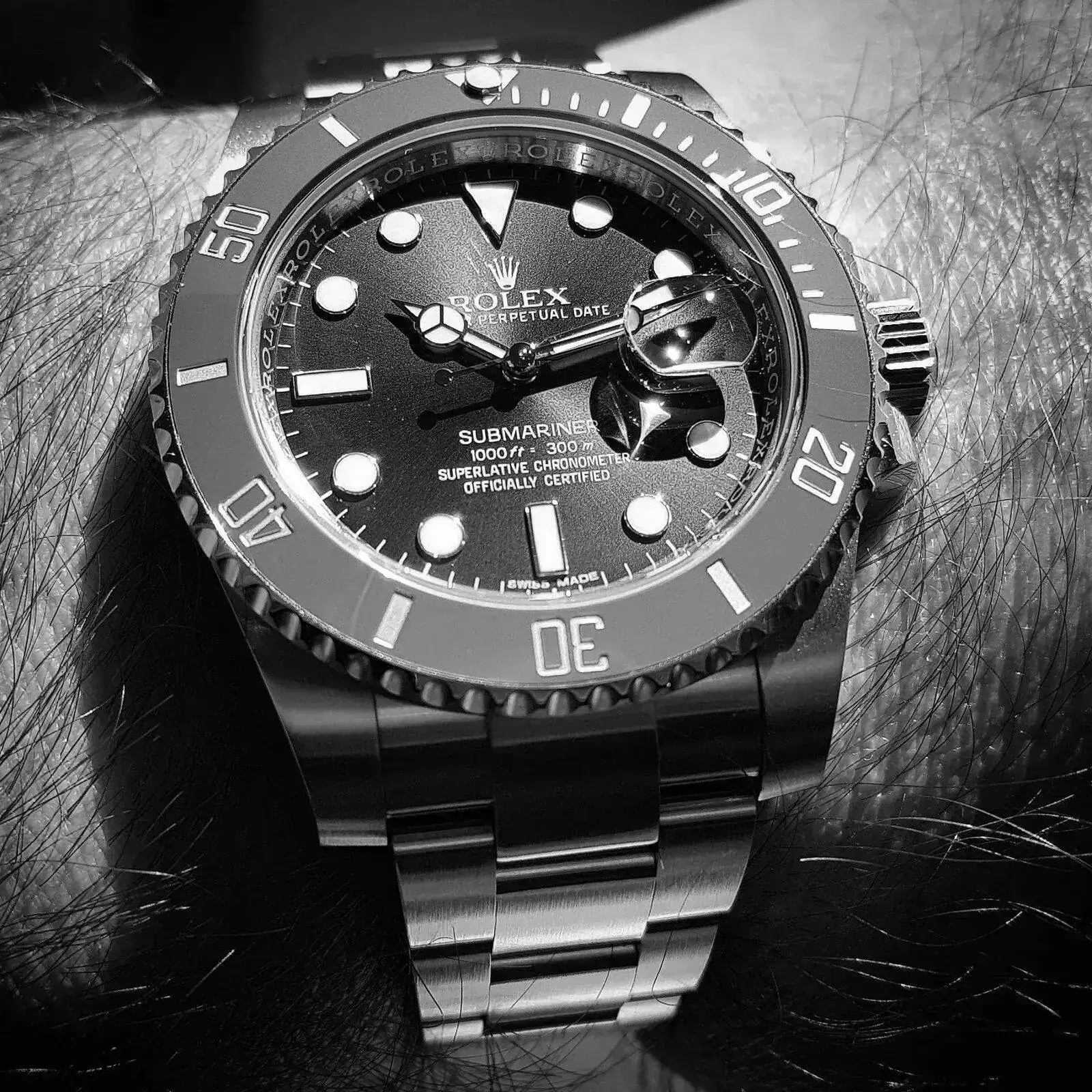 Rolex Submariner 40 mm 300M Cal. 3135 Ref. 116610LV  (B&W).webp