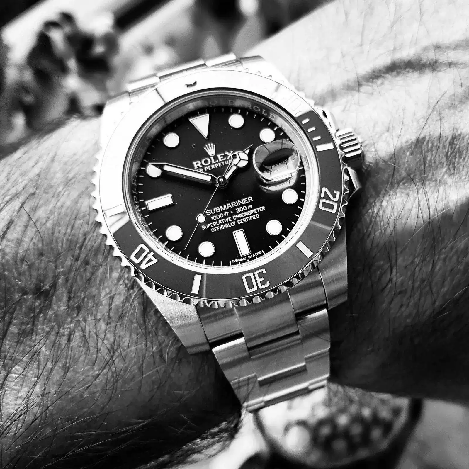 Rolex Submariner 40 mm 300M Cal. 3135 Ref. 116610LV 'Hulk' (ByN) (1).webp