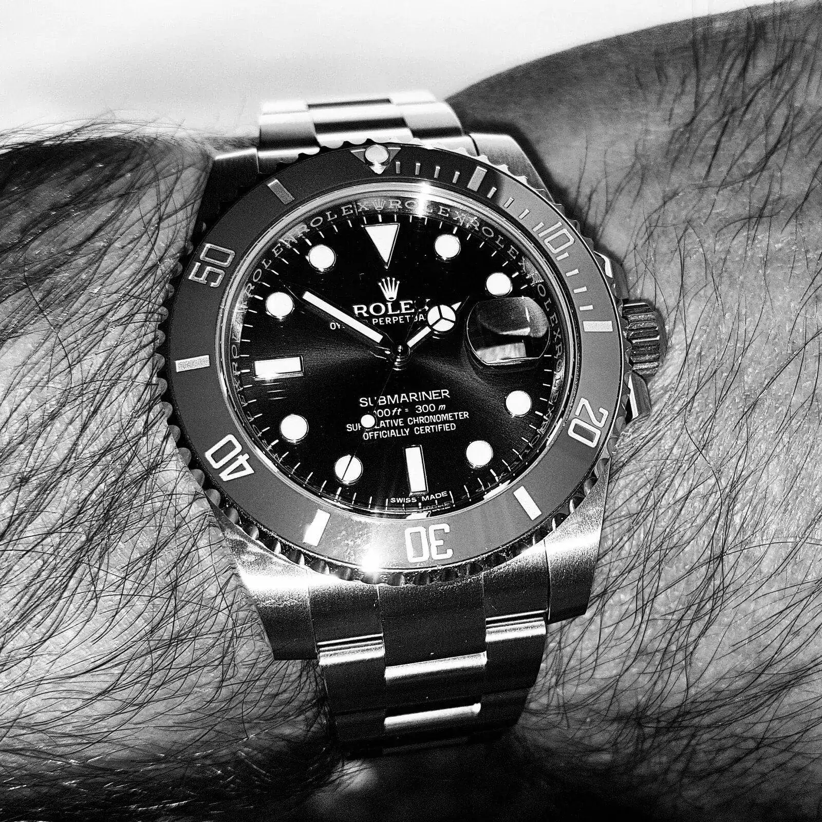 Rolex Submariner 40 mm 300M Cal. 3135 Ref. 116610LV 'Hulk' (ByN) (2).webp