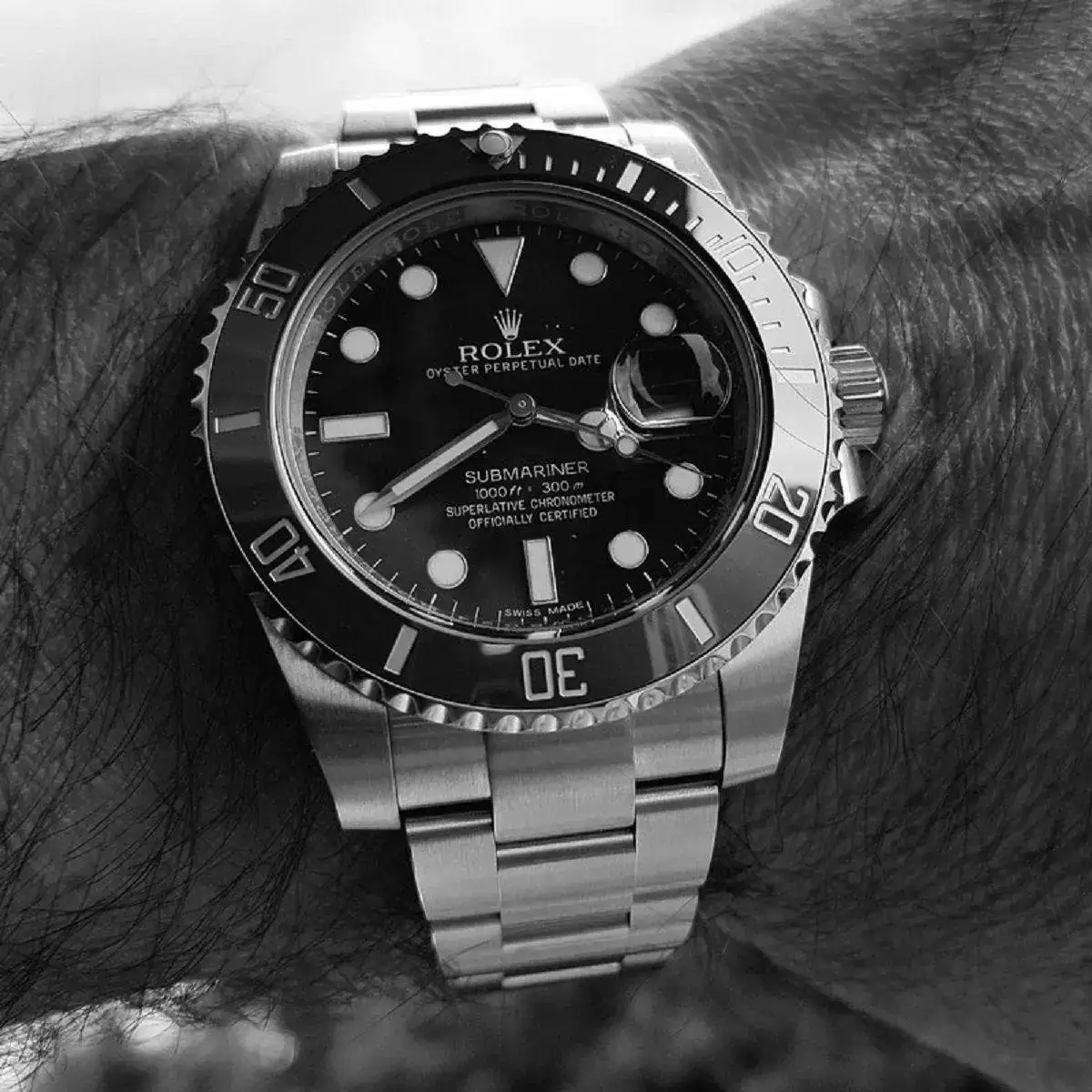Rolex Submariner 40 mm 300M Cal. 3135 Ref. 116610LV 'Hulk' (ByN) (2).webp