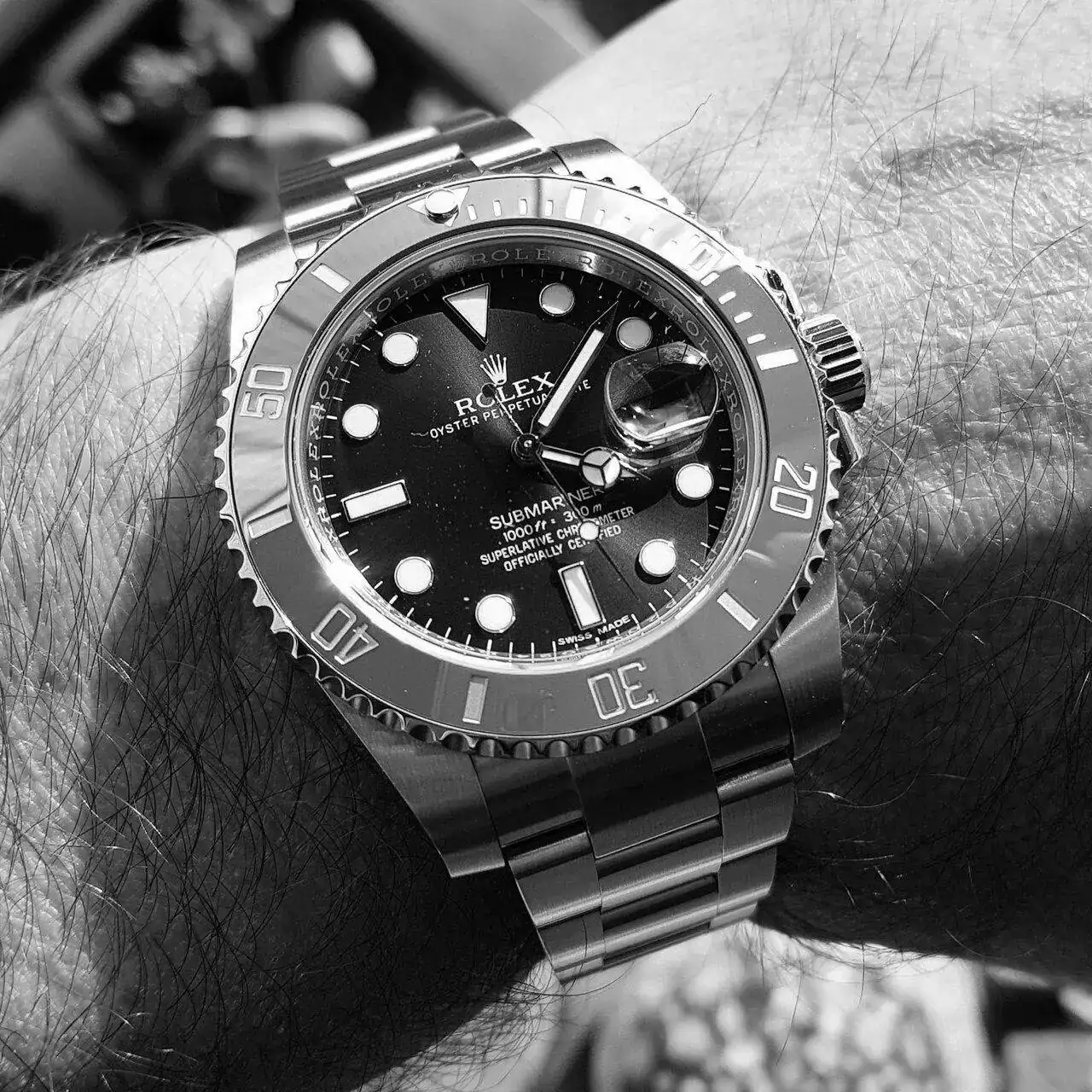 Rolex Submariner 40 mm 300M Cal. 3135 Ref. 116610LV 'Hulk' (ByN).webp