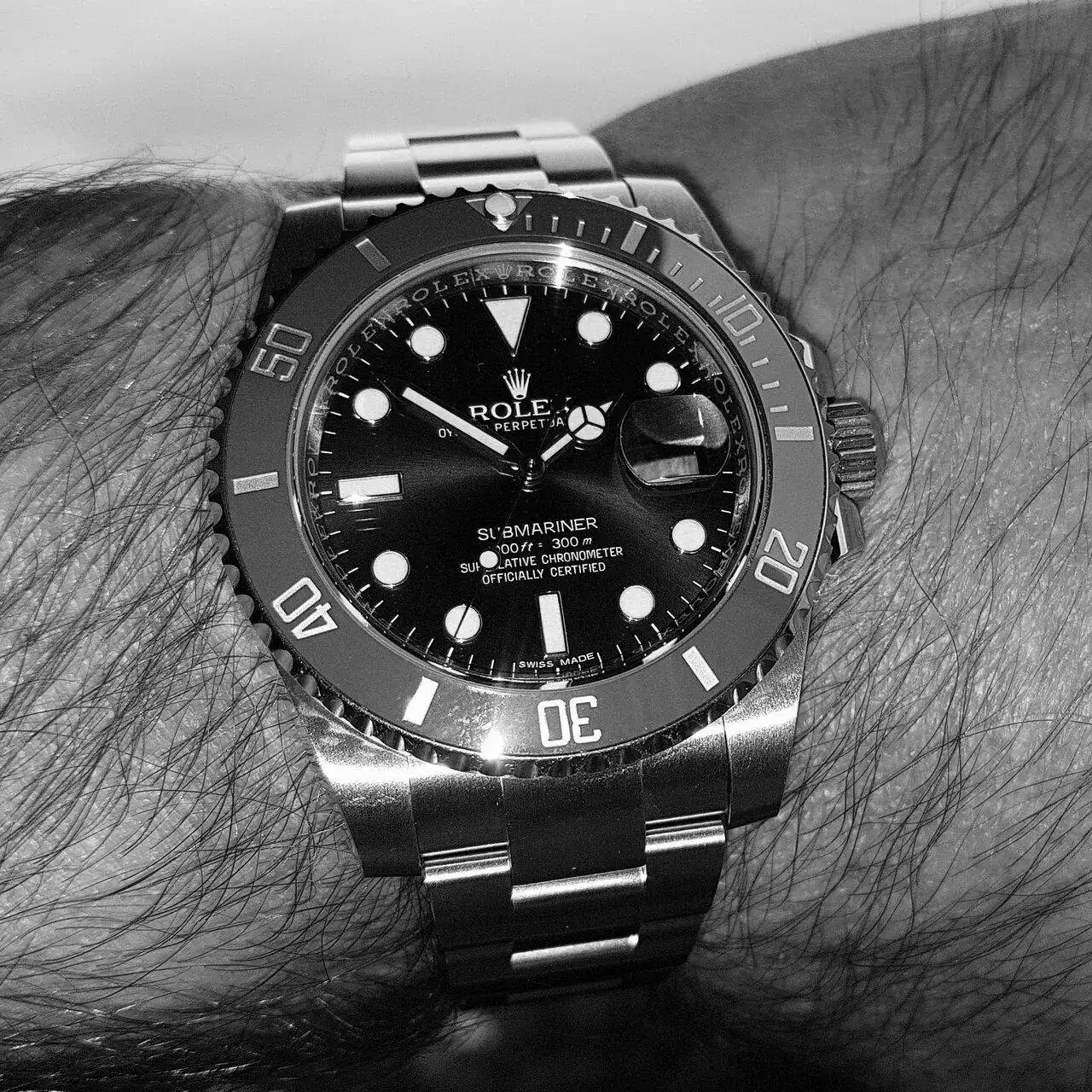 Rolex Submariner 40 mm 300M Cal. 3135 Ref. 116610LV 'Hulk' (ByN).webp