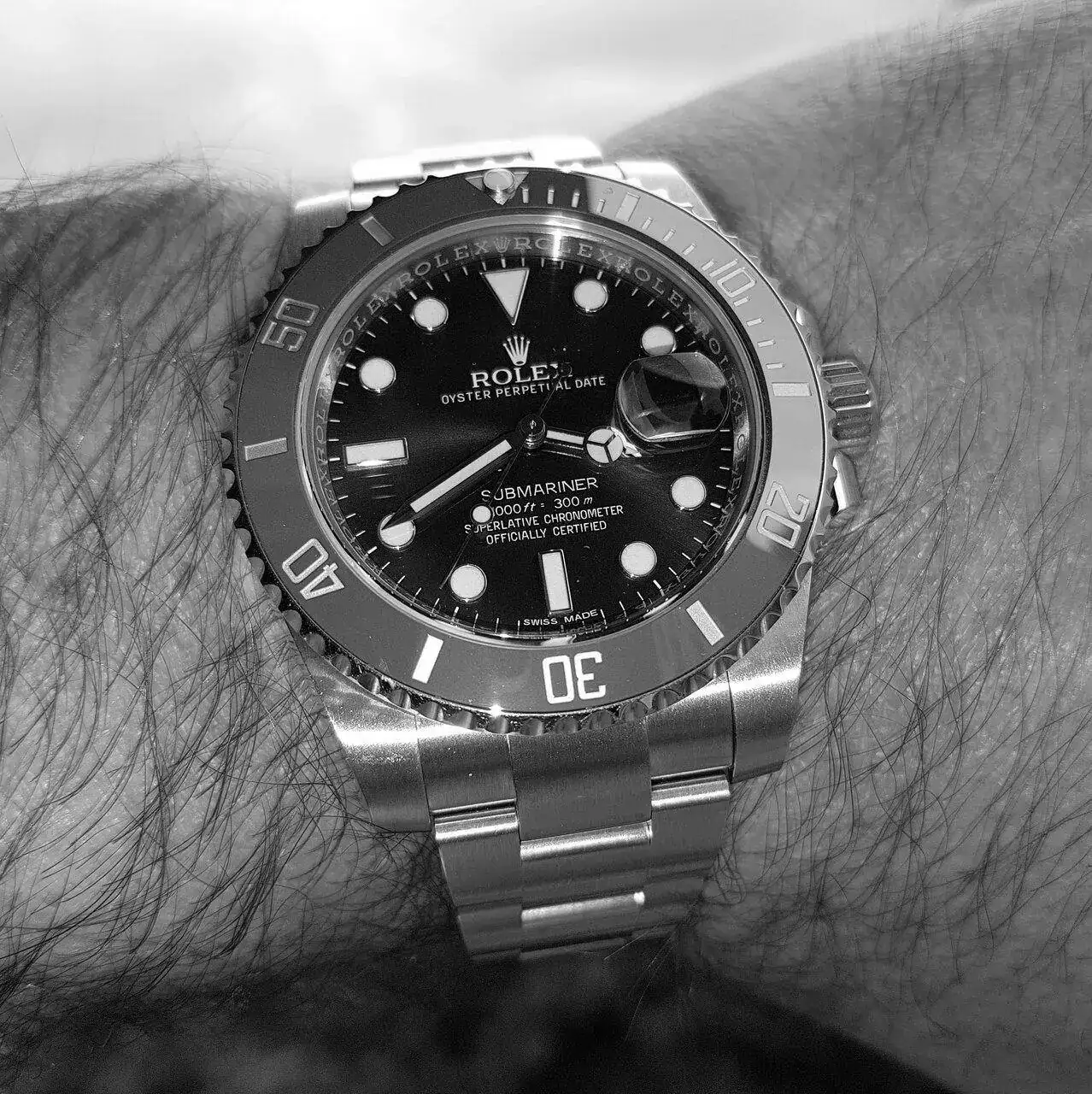 Rolex Submariner 40 mm 300M Cal. 3135 Ref. 116610LV 'Hulk' (ByN).webp