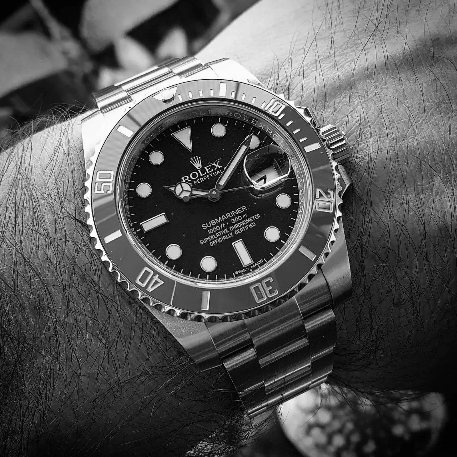 Rolex Submariner 40 mm Ref. 116610LV Aniversary Green 'Hulk  (B&W) (1).webp