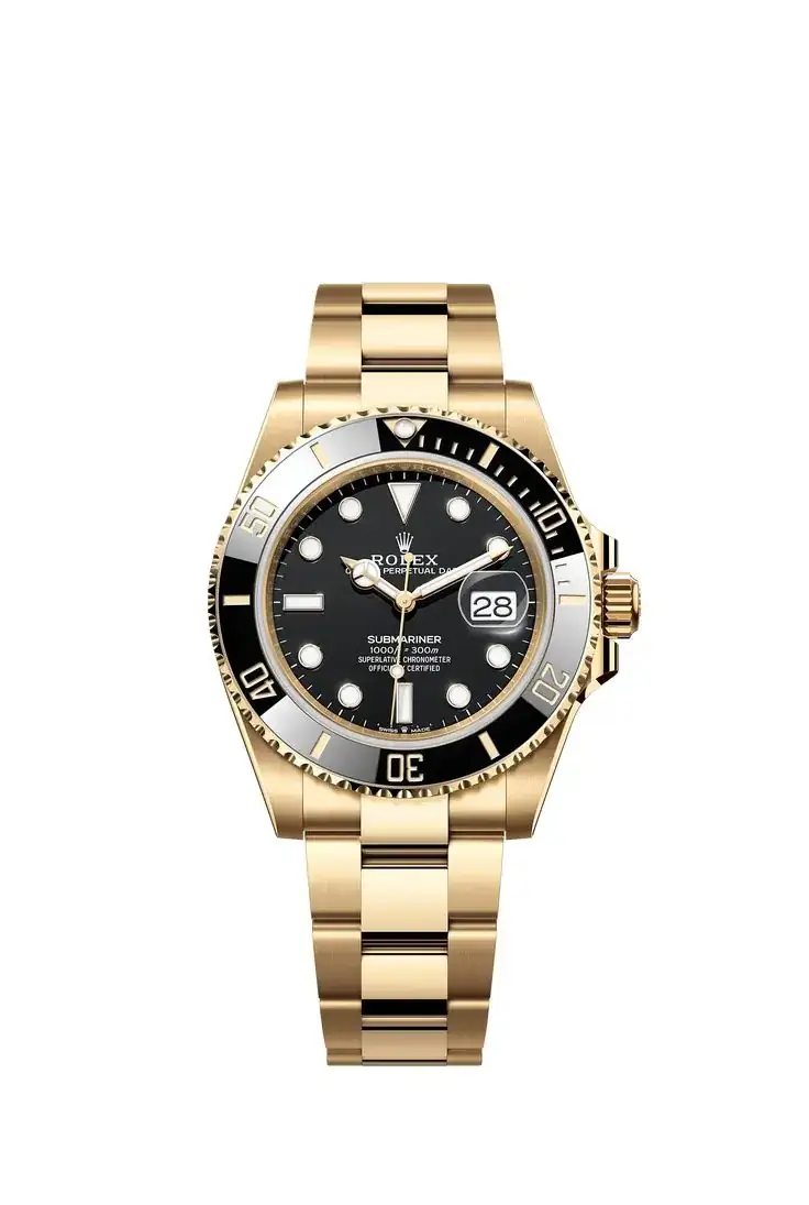 Rolex Submariner Date watch_ 18 kt yellow gold - m126618ln-0002.webp