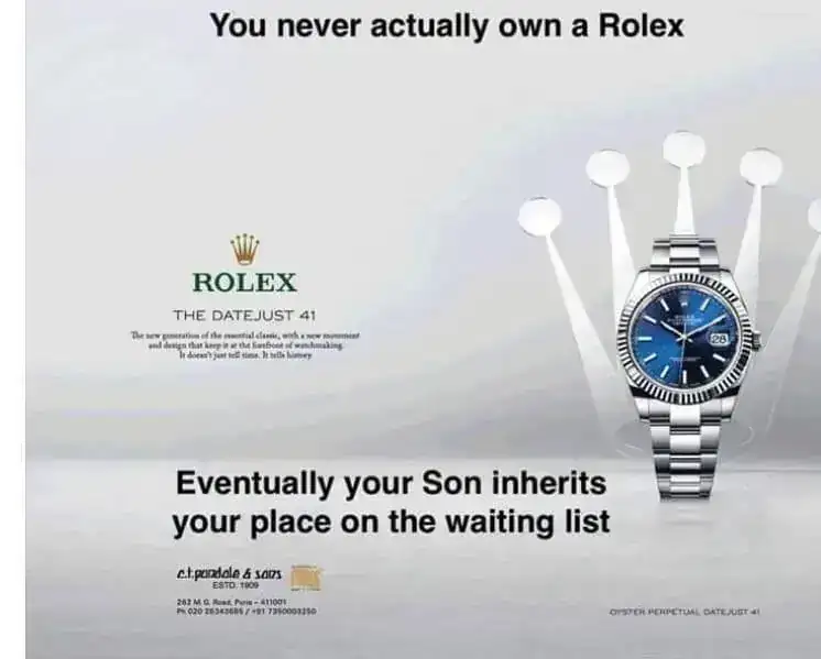 Rolex publicidad hotsell
