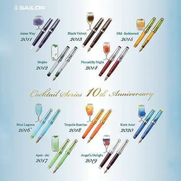 Sailor Professional Gear Fountain Pen Cocktail Series.webp