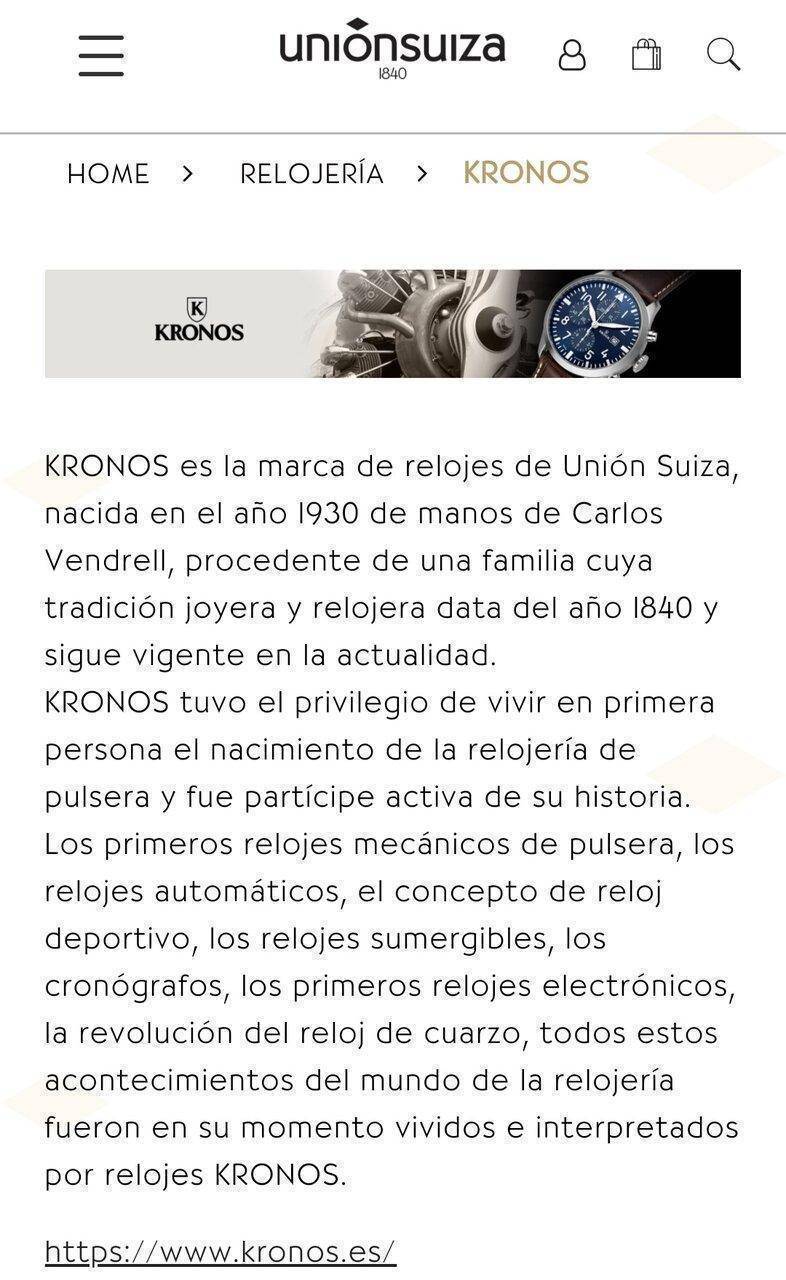 Pregunta, la firma de relojes Kronos, sigue siendo española? | Relojes  Especiales, EL foro de relojes