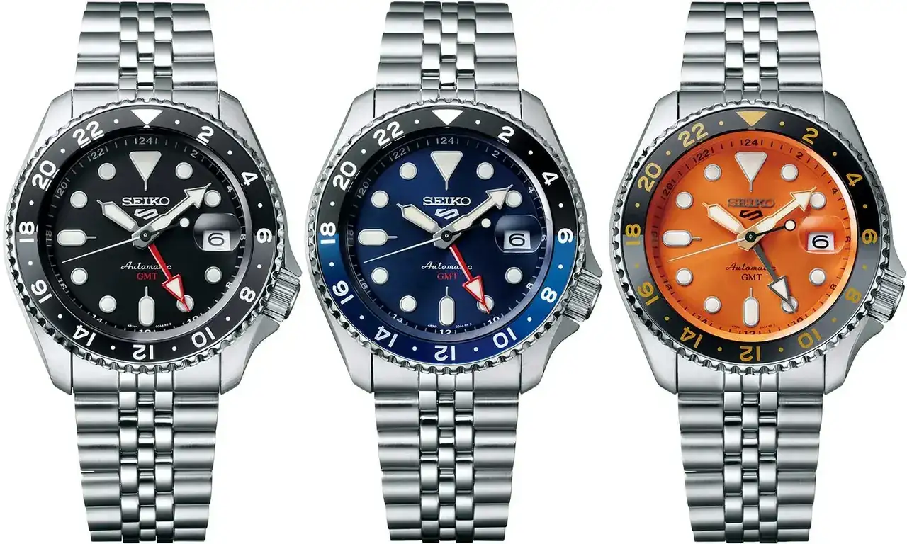 Los tres Seiko 5 Sports GMT