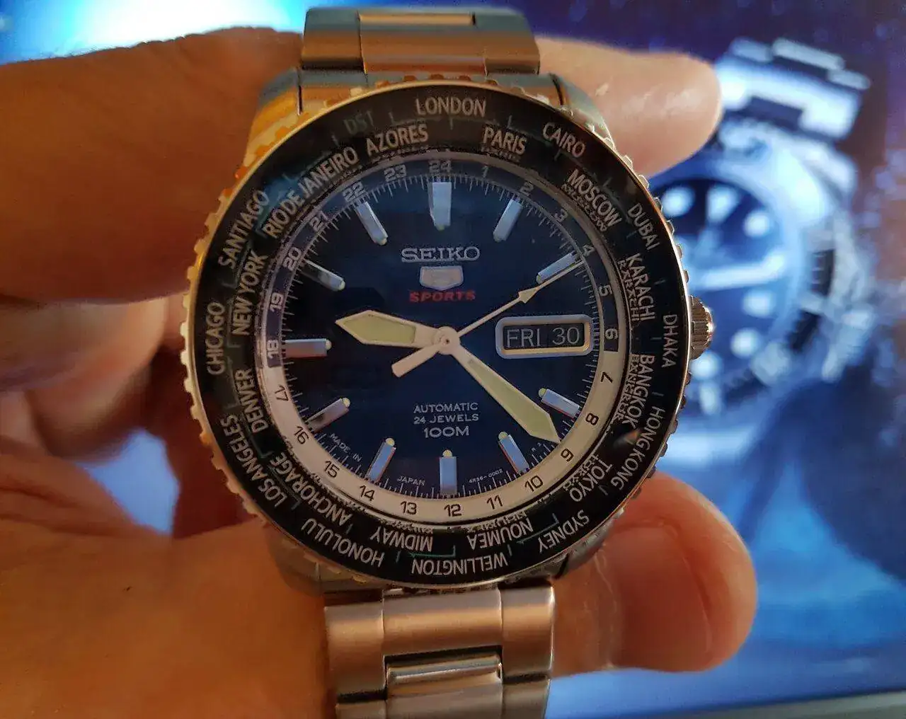 Seiko 5 Sports SRP125 World Time Cal. 4R36 Auto 100M (2).webp