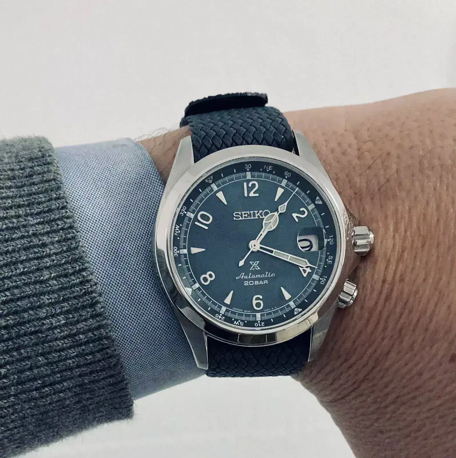 Seiko Alpinist Mountain Glacier SPB199J1 Limited Edition EU Perlon Grey_5.webp