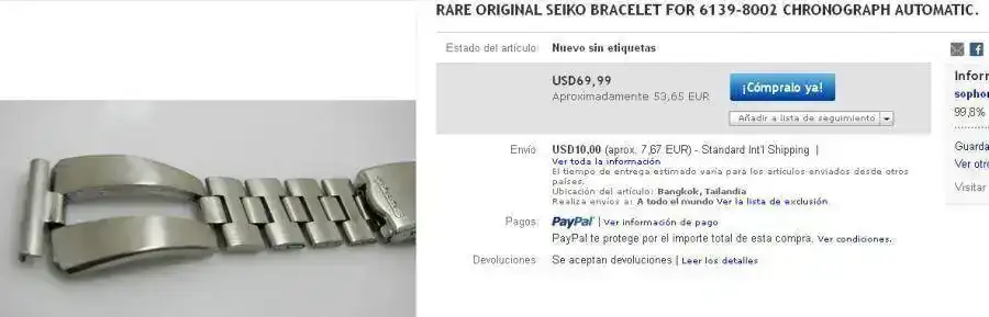 SEIKO BRACELET FOR 6139-8002 CHRONOGRAPH AUTOMATIC.webp