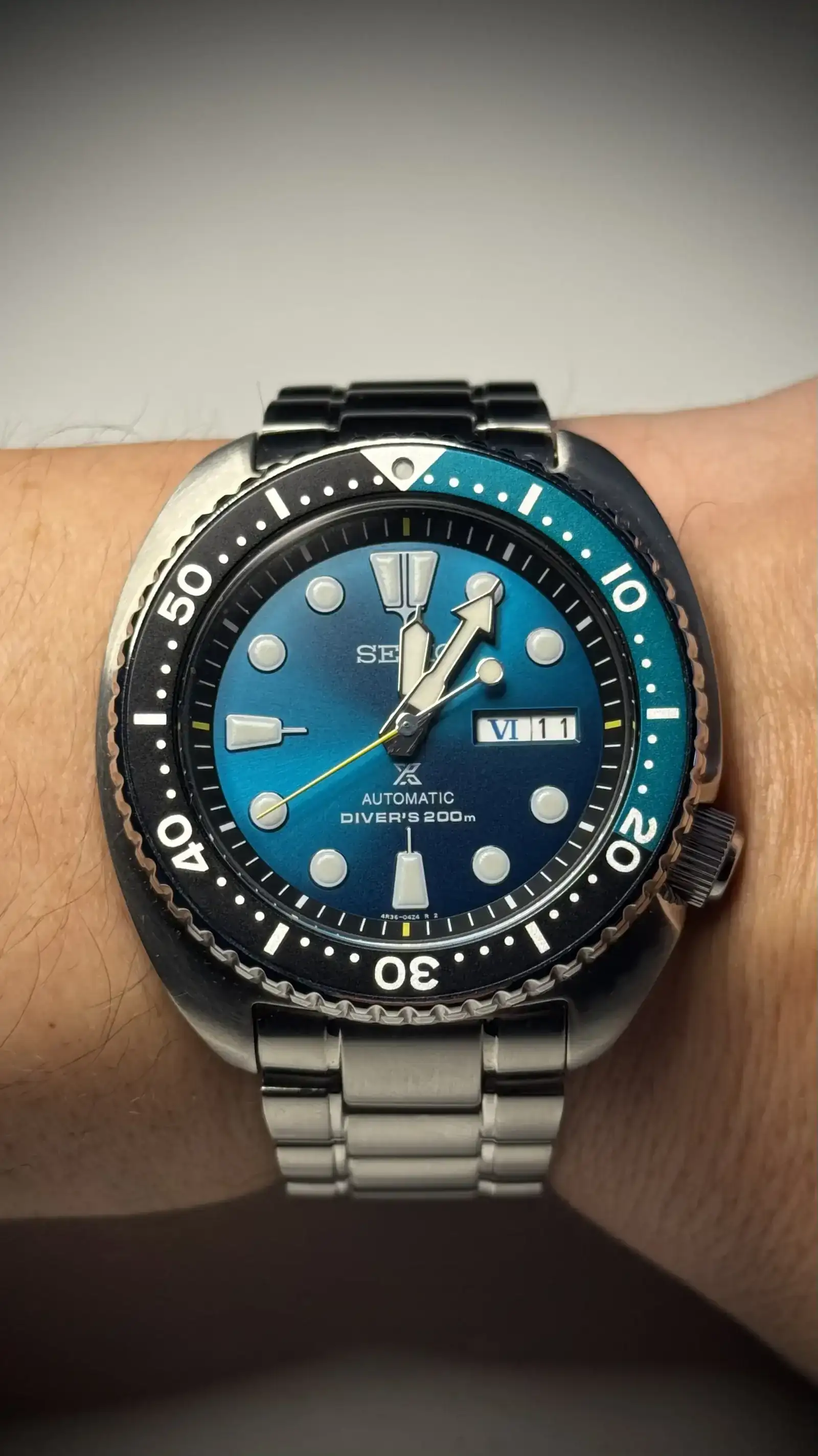 SEIKO GREEN TURTLE ~ 4R36.webp
