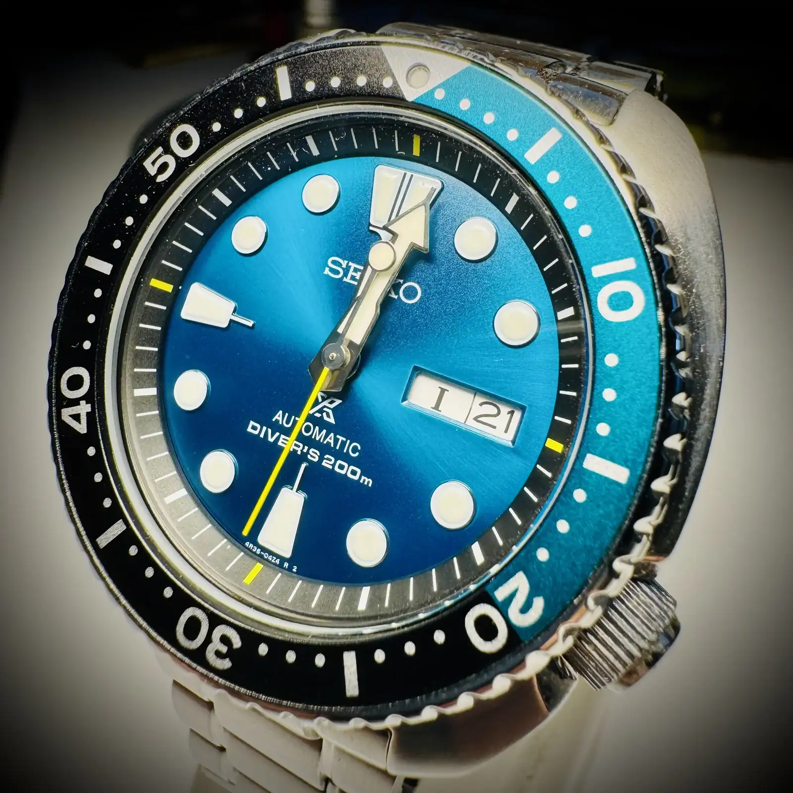 SEIKO GREEN TURTLE ~ 4R36.webp