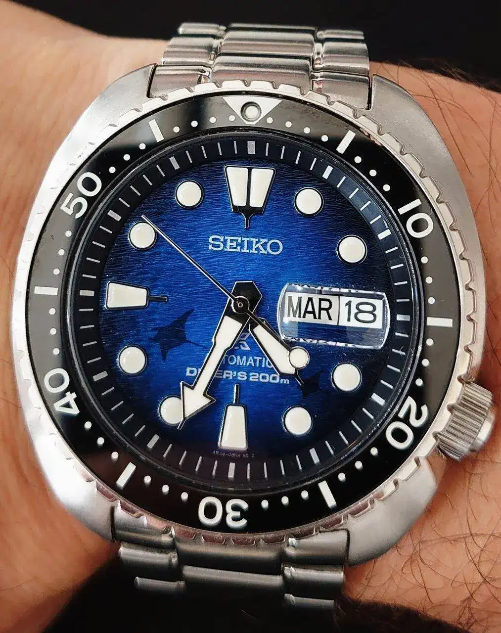 Seiko King Turtle save The Ocean Manta ray Edition.webp