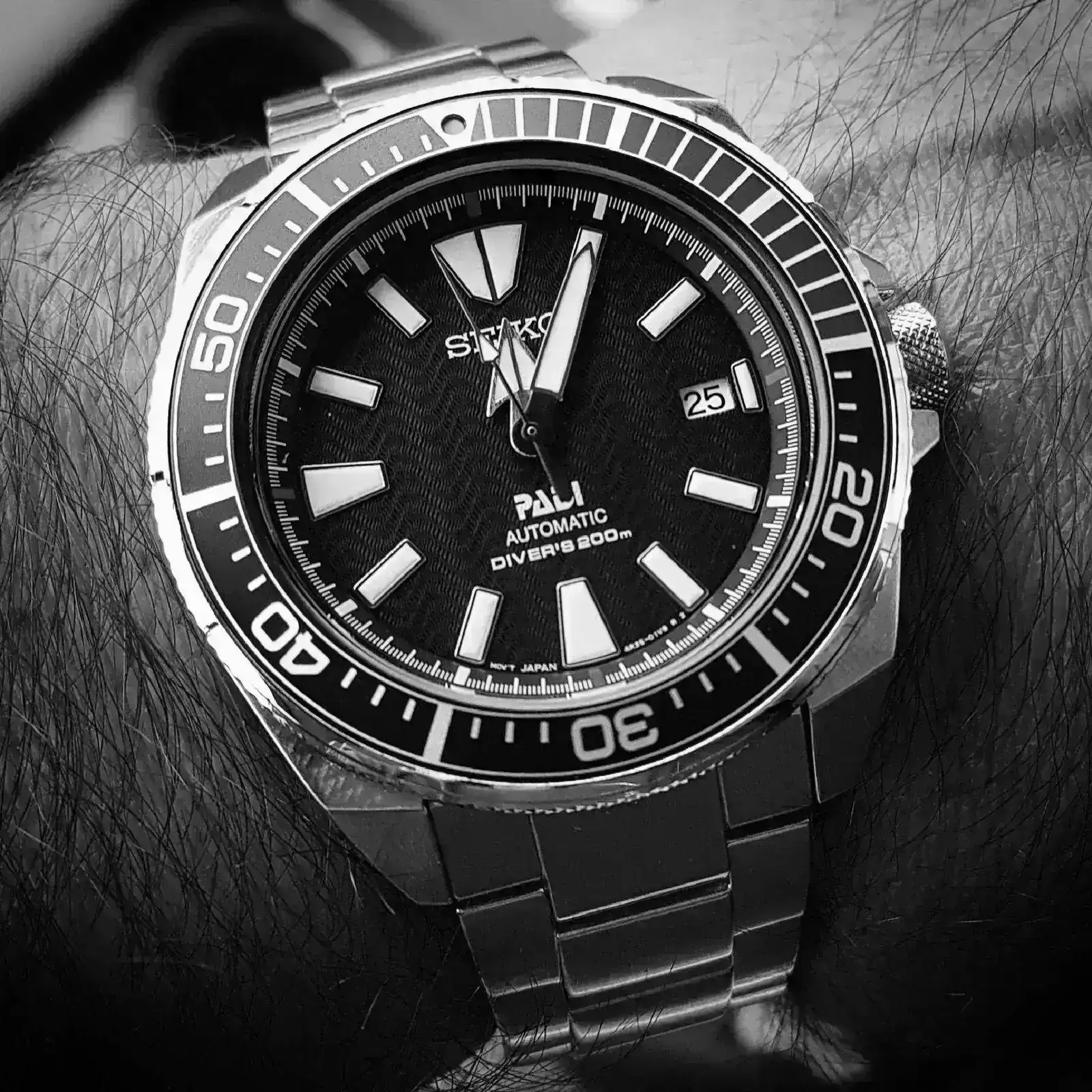 Seiko Prospex 'Samurai' PADI SRPB99 Cal. 4R35 200M (B&W) (1).webp