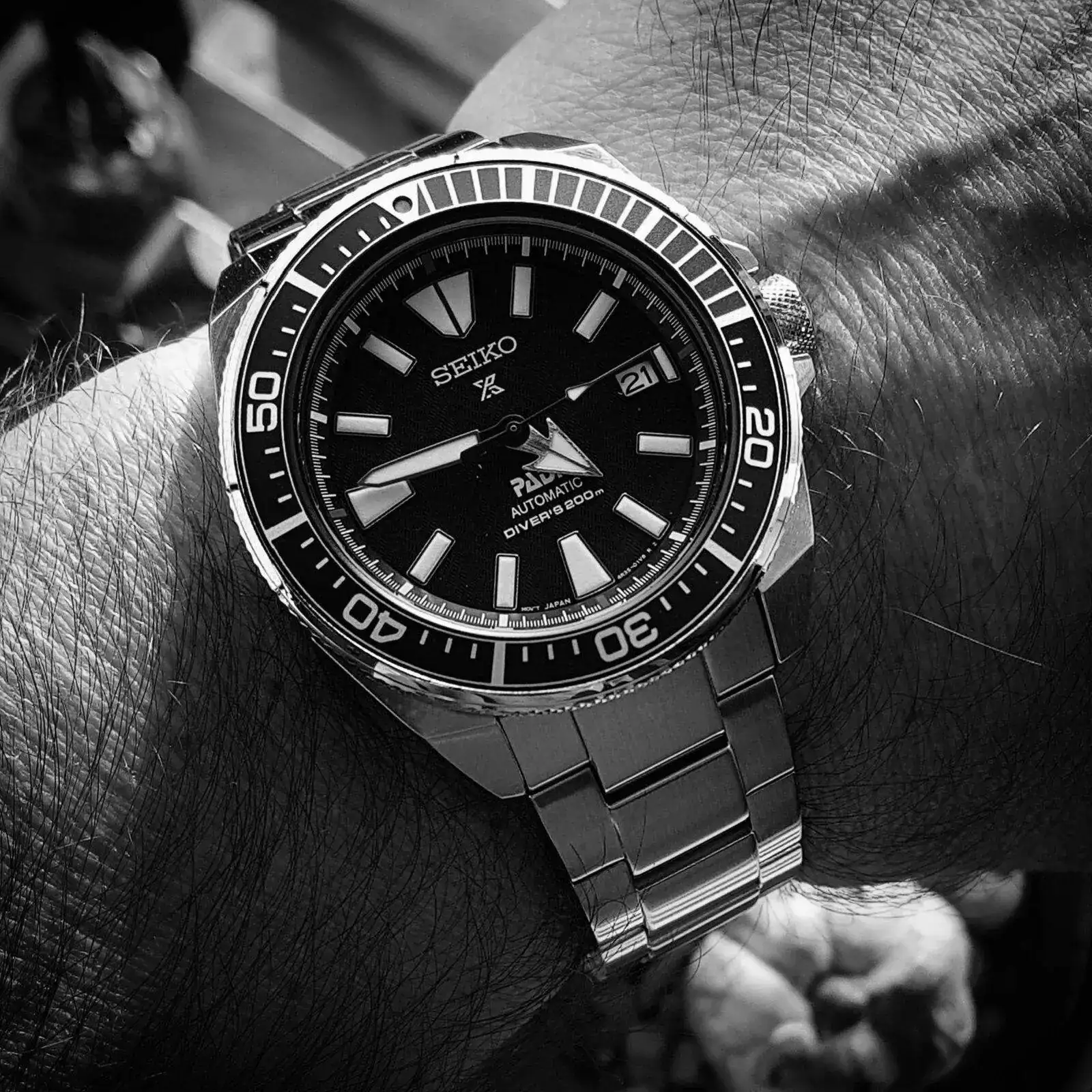 Seiko Prospex 'Samurai' PADI SRPB99 Cal. 4R35 200M (B&W)(1).webp