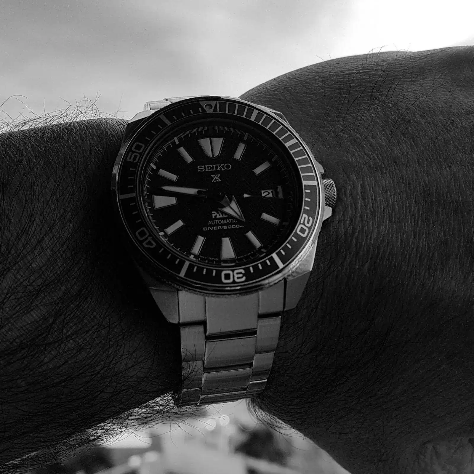 Seiko Prospex 'Samurai' PADI SRPB99 Cal. 4R35 200M (B&W).webp