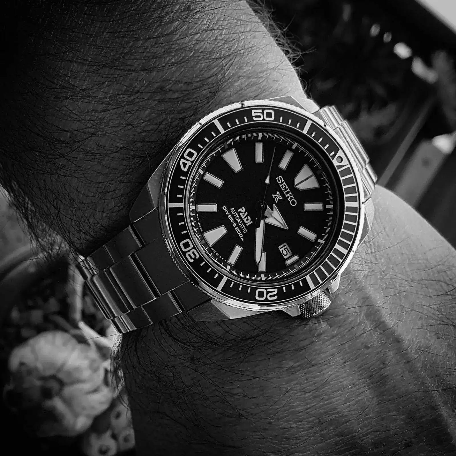 Seiko Prospex 'Samurai' PADI SRPB99 Cal. 4R35 200M (B&W).webp