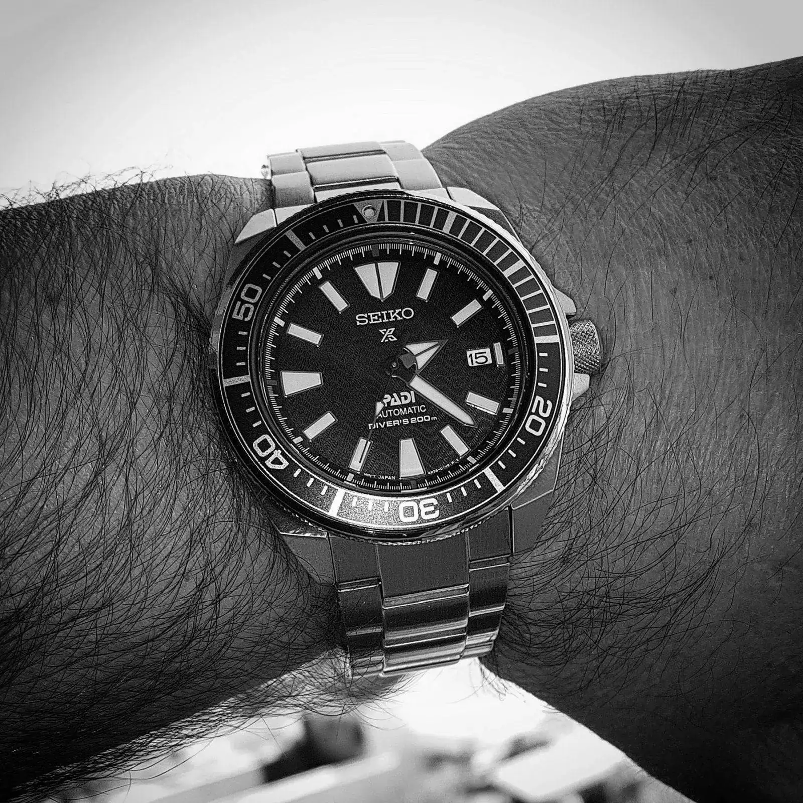Seiko Prospex 'Samurai' PADI SRPB99 Cal. 4R35 200M (B&W).webp