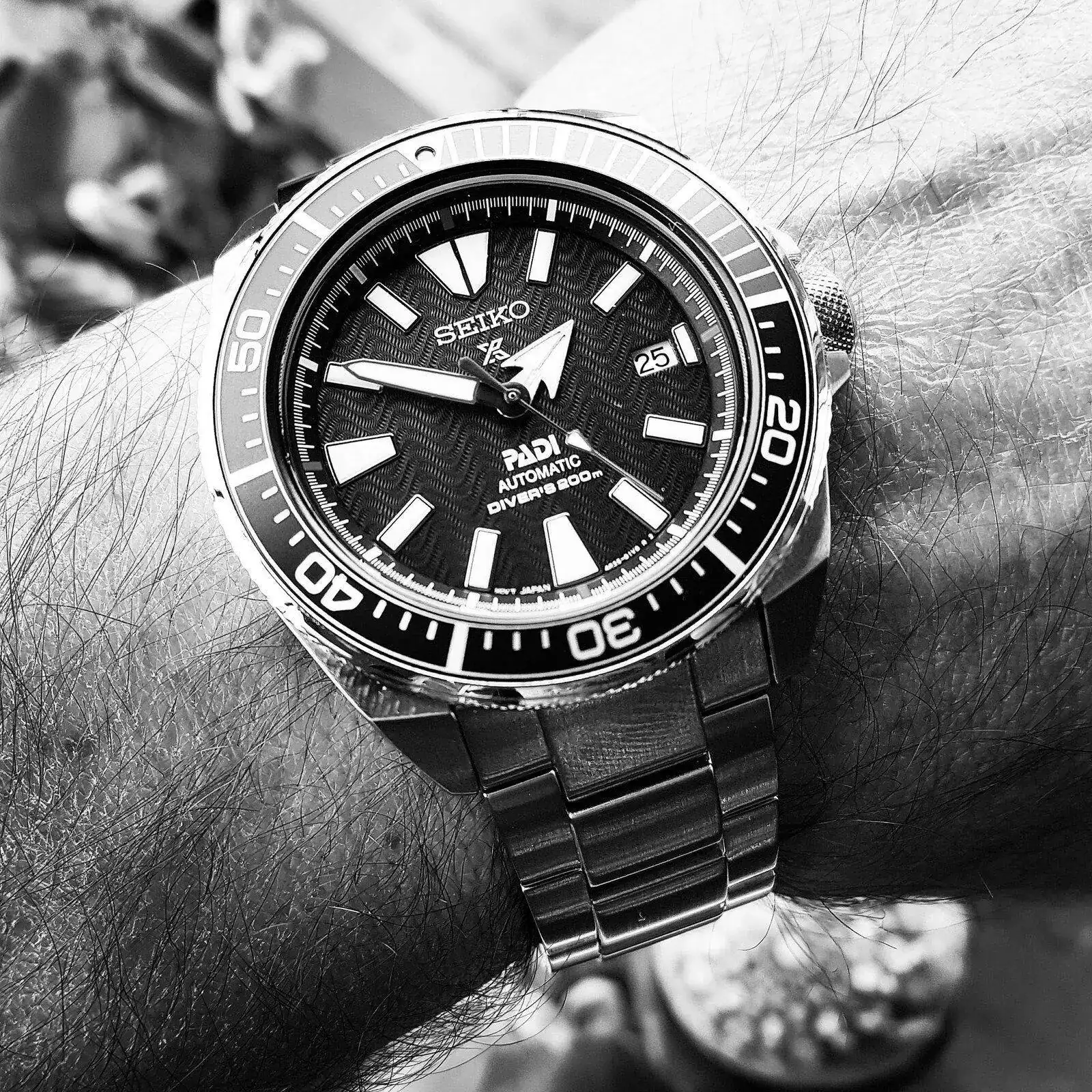 Seiko Prospex 'Samurai' PADI SRPB99 Cal. 4R35 200M (B&W).webp