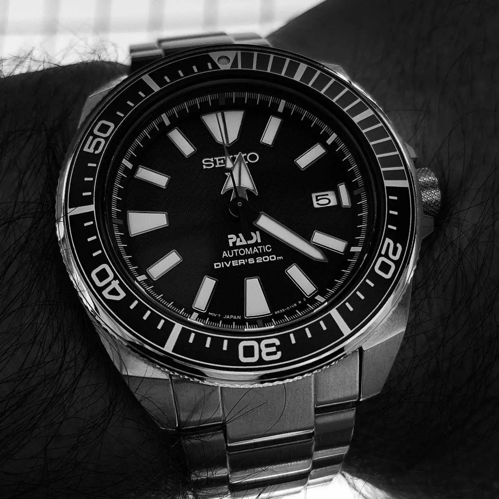 Seiko Prospex 'Samurai' PADI SRPB99 Cal. 4R35 200M (ByN).webp