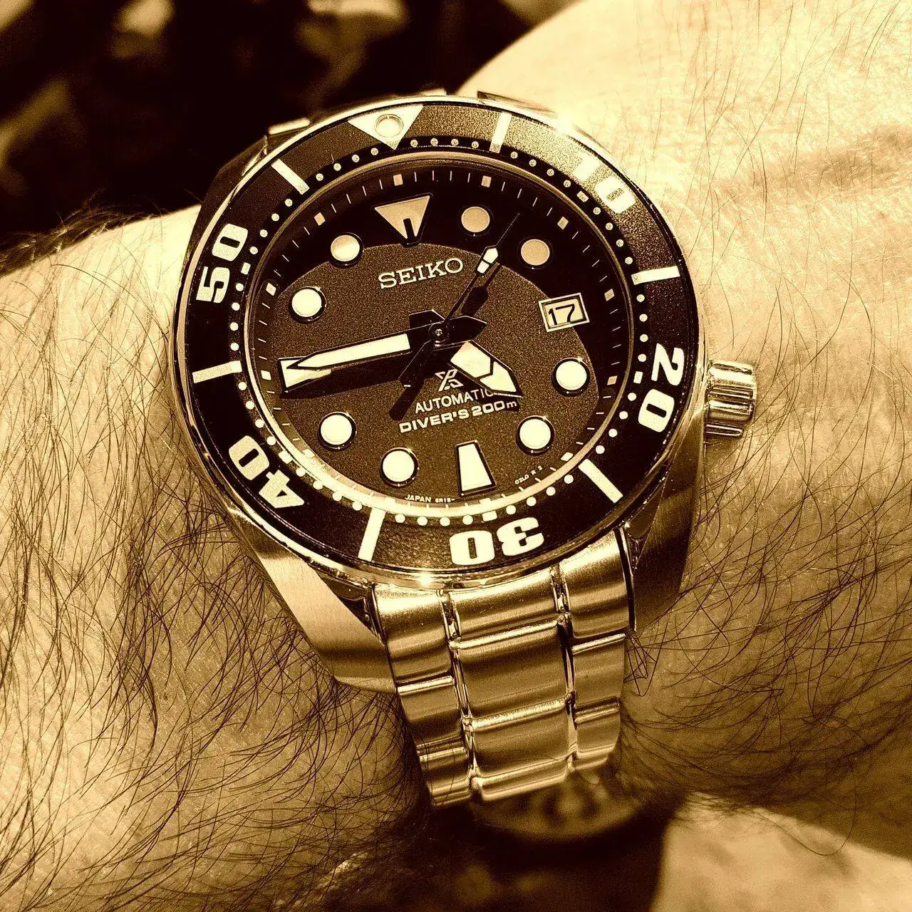 Seiko Prospex SBDC033 'Sumo' Cal. 6R15 Auto 200M (Sepia).webp