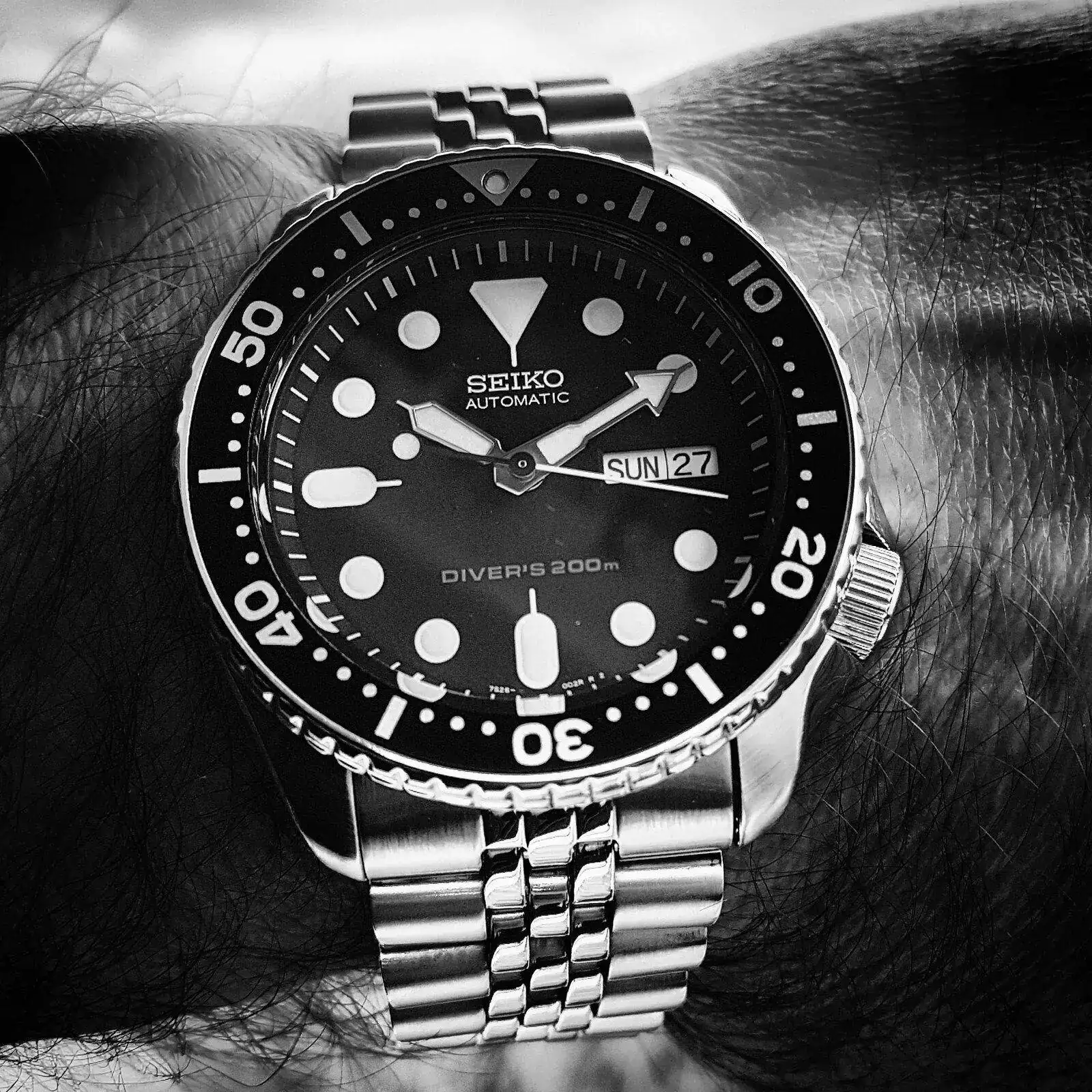 Seiko Prospex SKX007 Cal. 7S26 Auto 200M (B&W) (2).webp