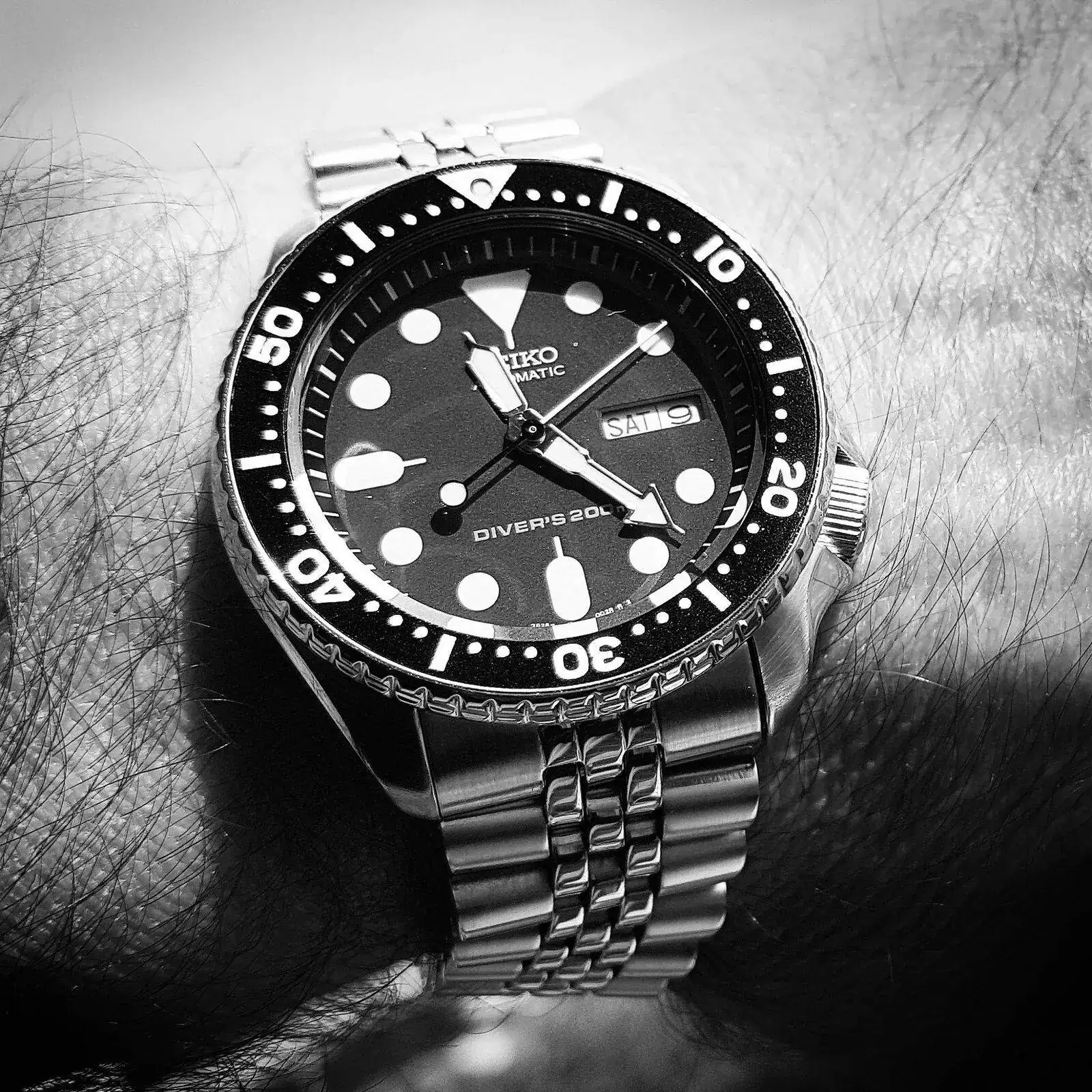 Seiko Prospex SKX007 Cal. 7S26 Auto 200M (B&W) (2).webp