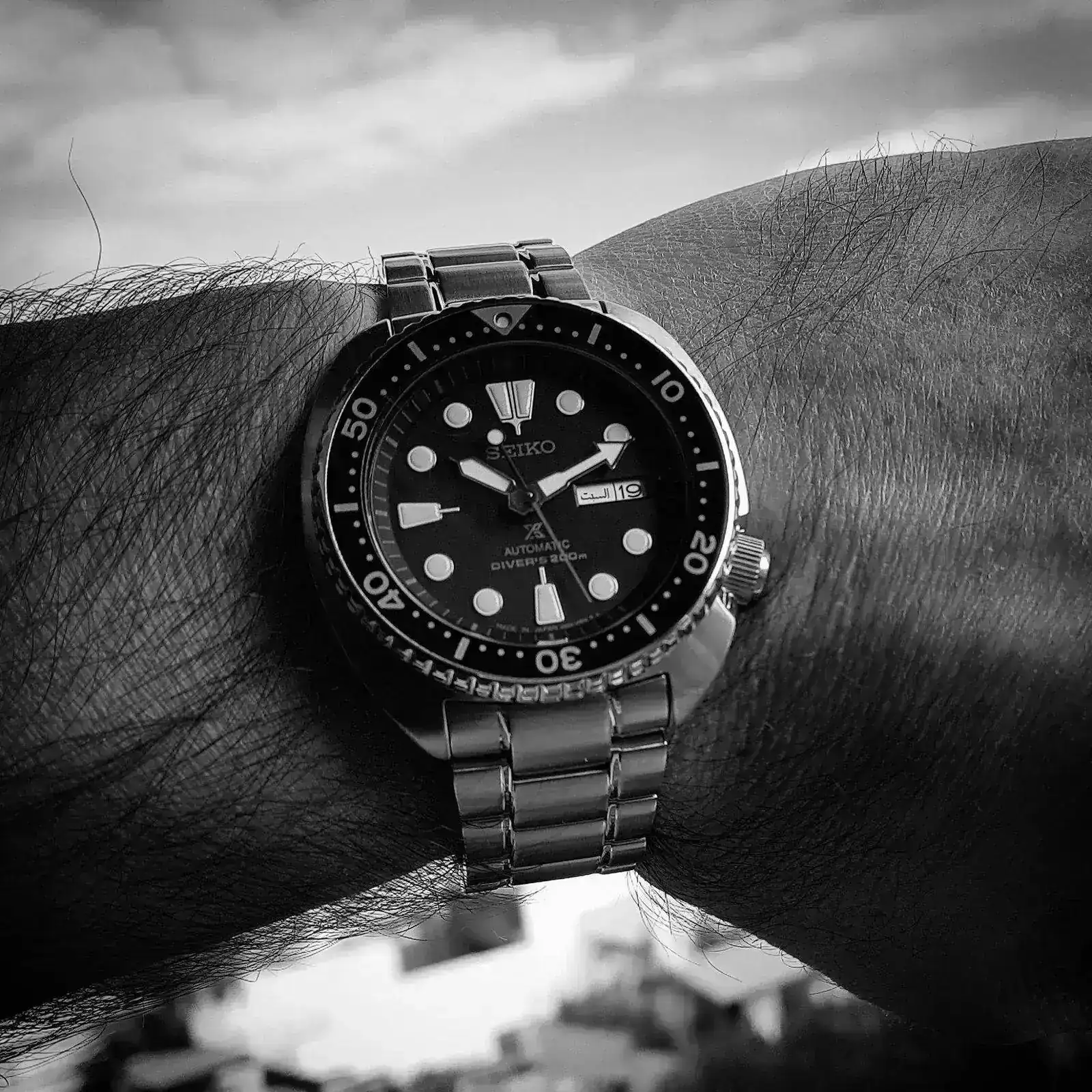 Seiko Prospex SRP775 'Turtle' Cal. 4R36 Auto 200M (B&W) (2).webp